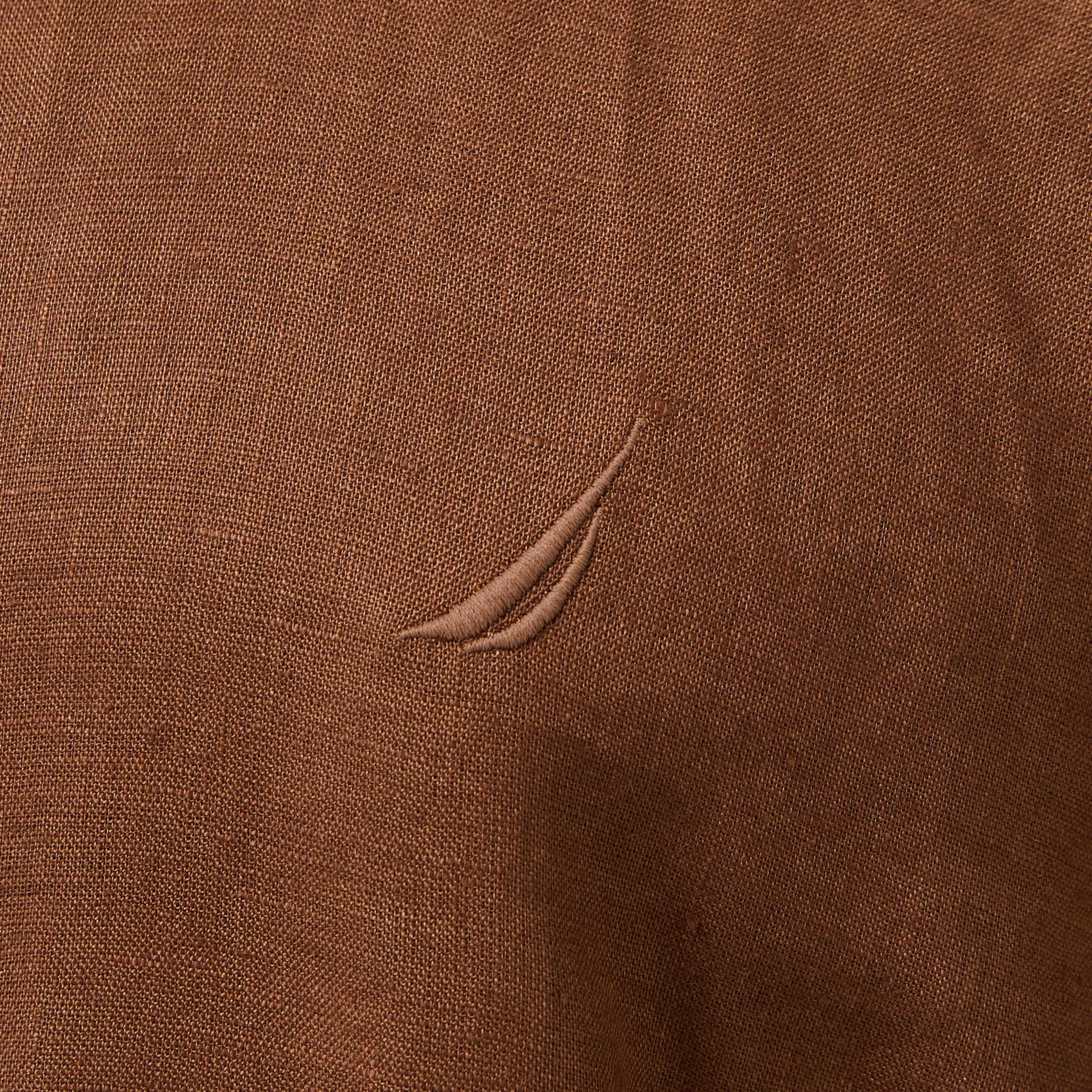 Nautica Erkek Kahverengi Classic Fit Gömlek