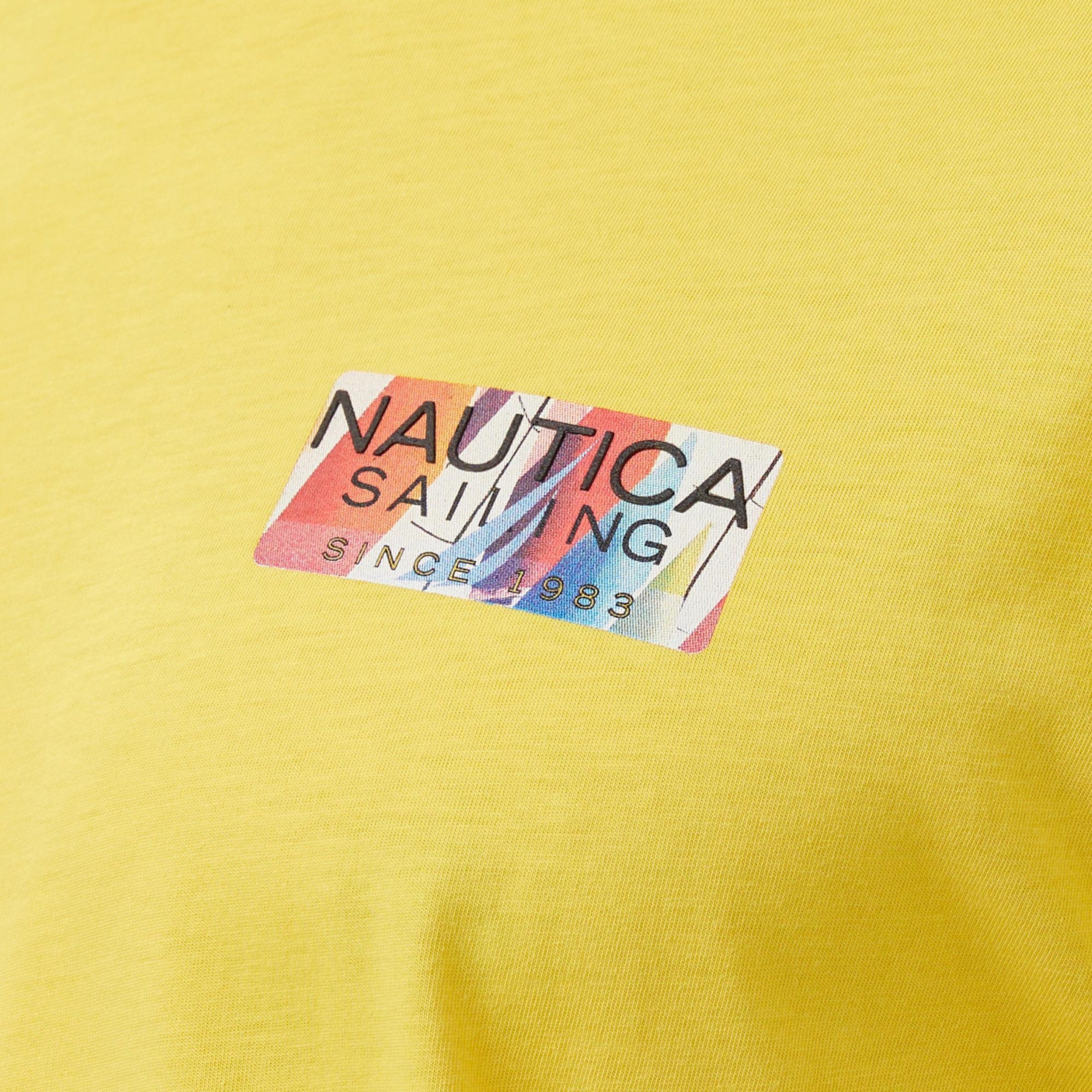 Nautica Erkek Sarı Regular Fit T-Shirt