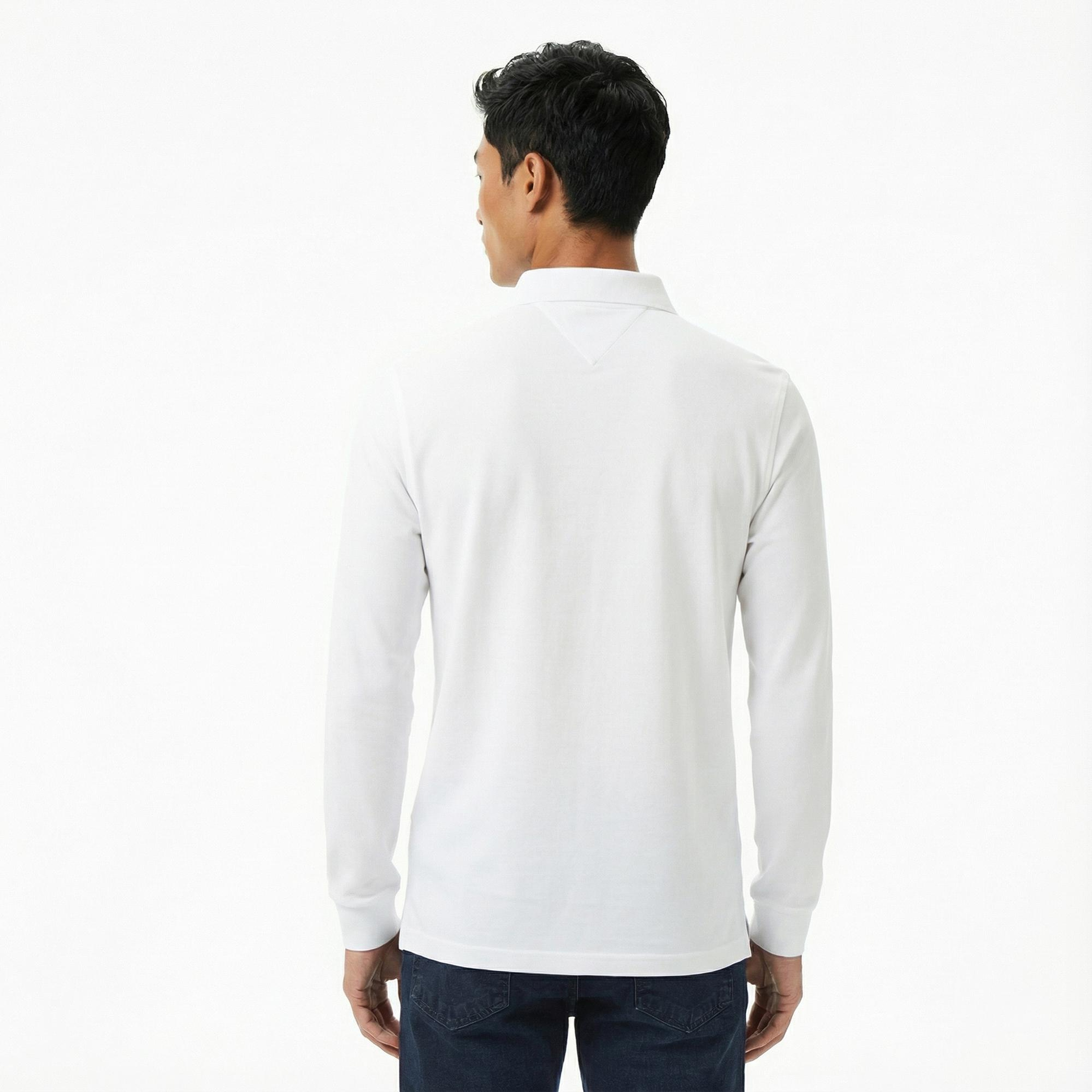 Tommy Hilfiger 1985 Regular Core Essentials Erkek Beyaz Polo Yaka T-Shirt