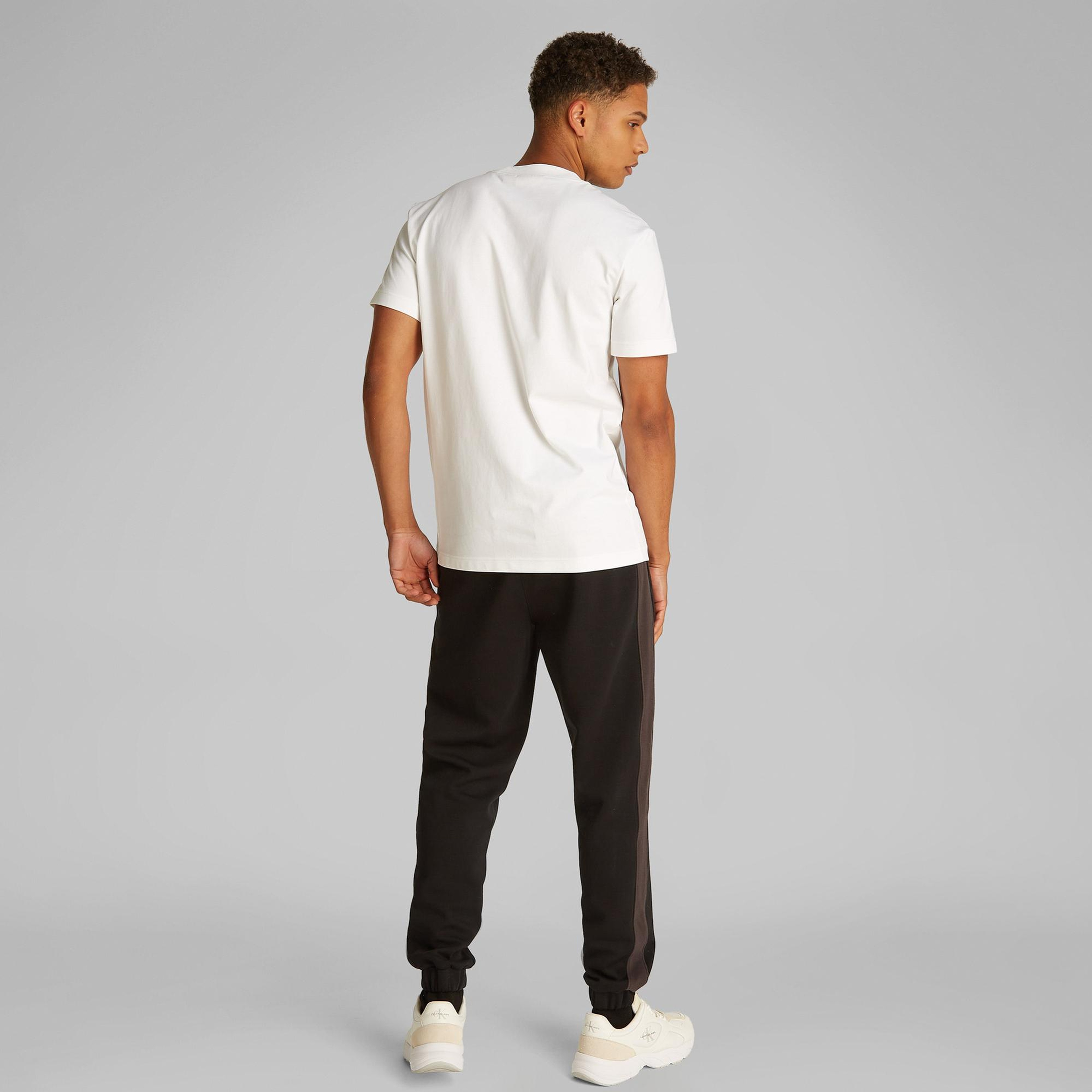 Calvin Klein Heavy Regular Erkek Beyaz T-Shirt