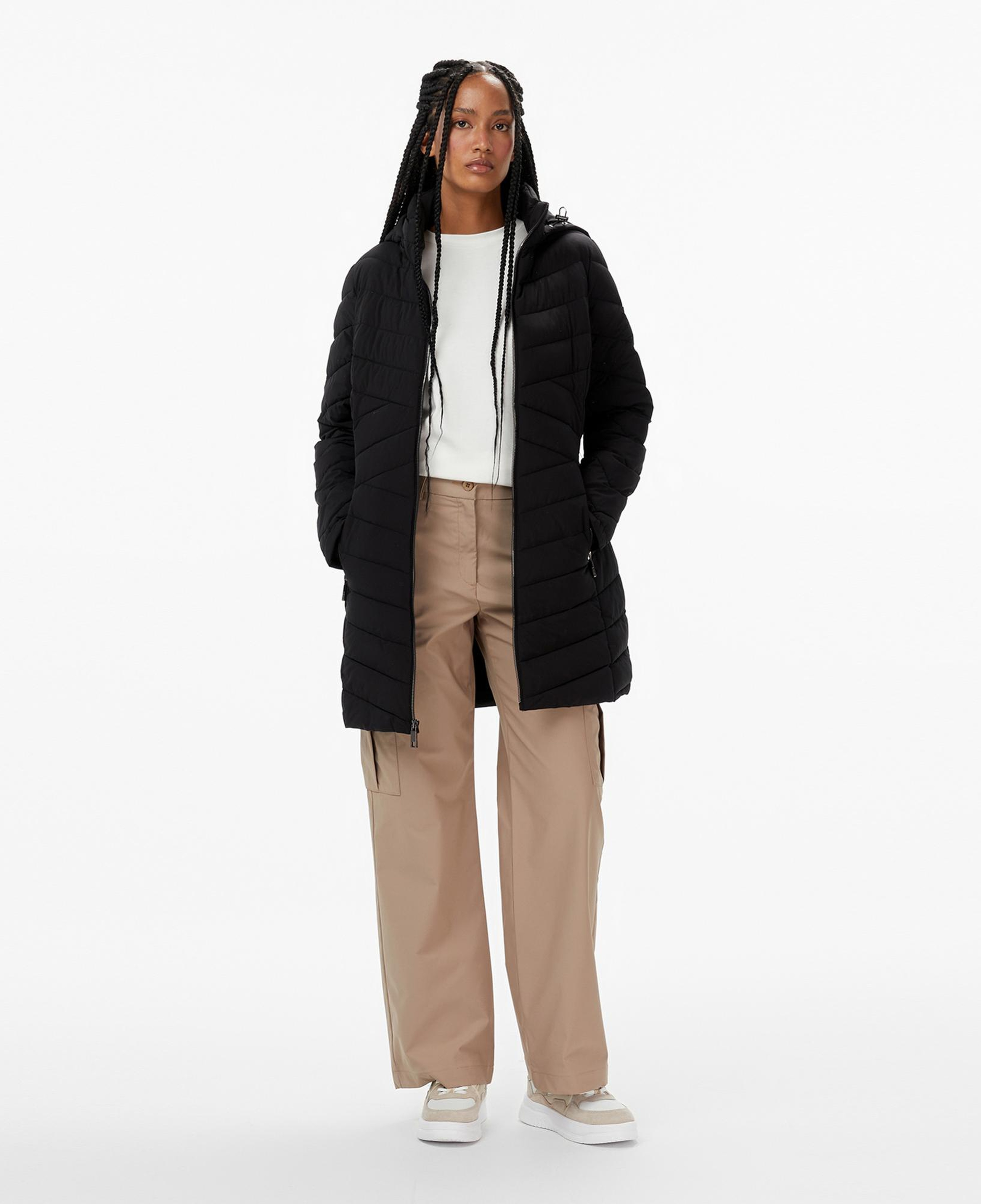 Nautica Kadın Siyah Su İtici Özellikli Mont