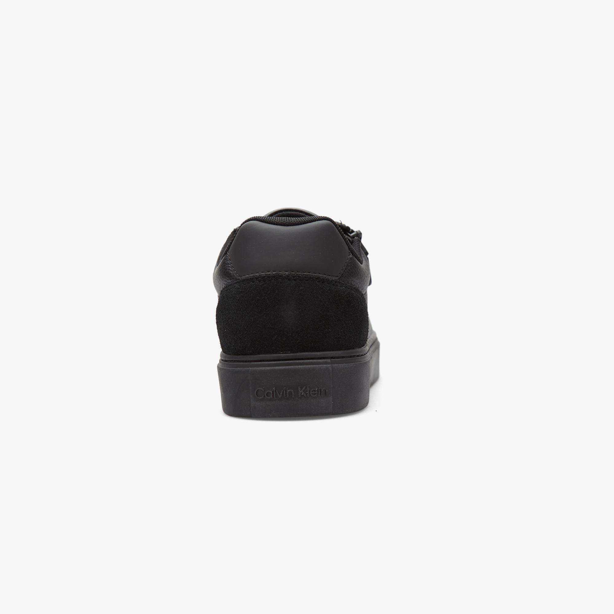 Calvin Klein Classic Cup Lace Up Zip Erkek Siyah Sneaker