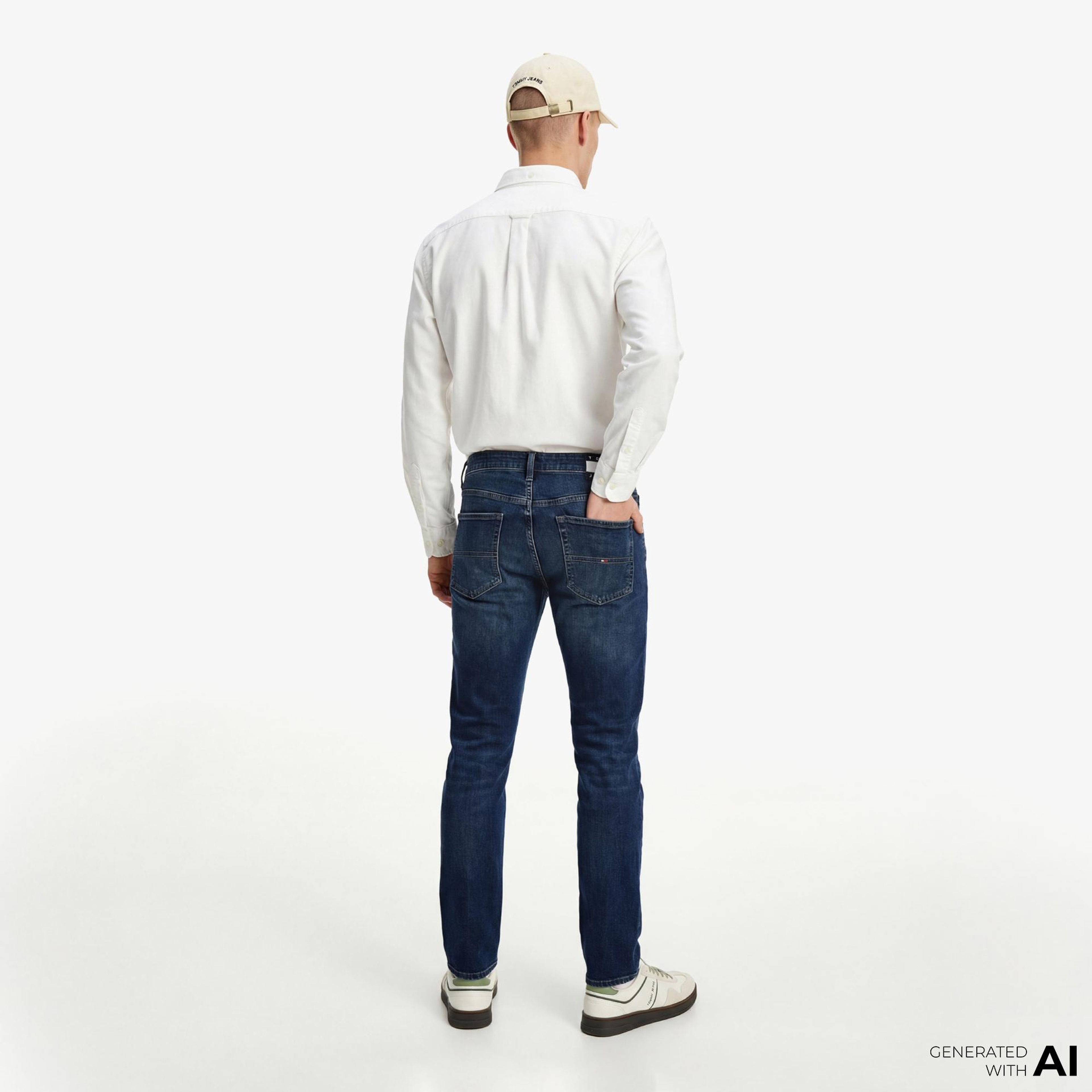 Tommy Hilfiger Oxford Erkek Beyaz Gömlek