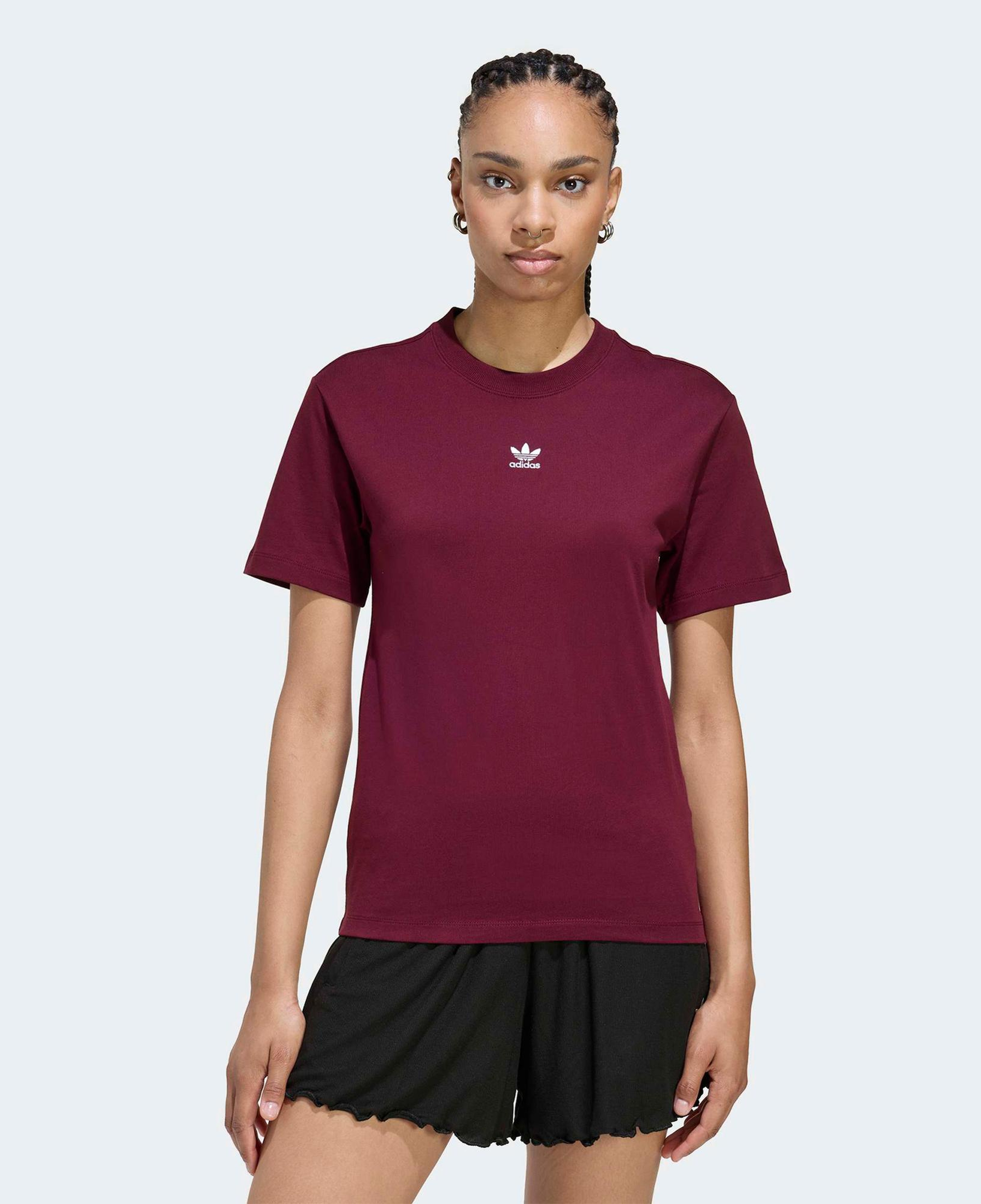 adidas Adicolor Essentials Kadın Bordo T-Shirt
