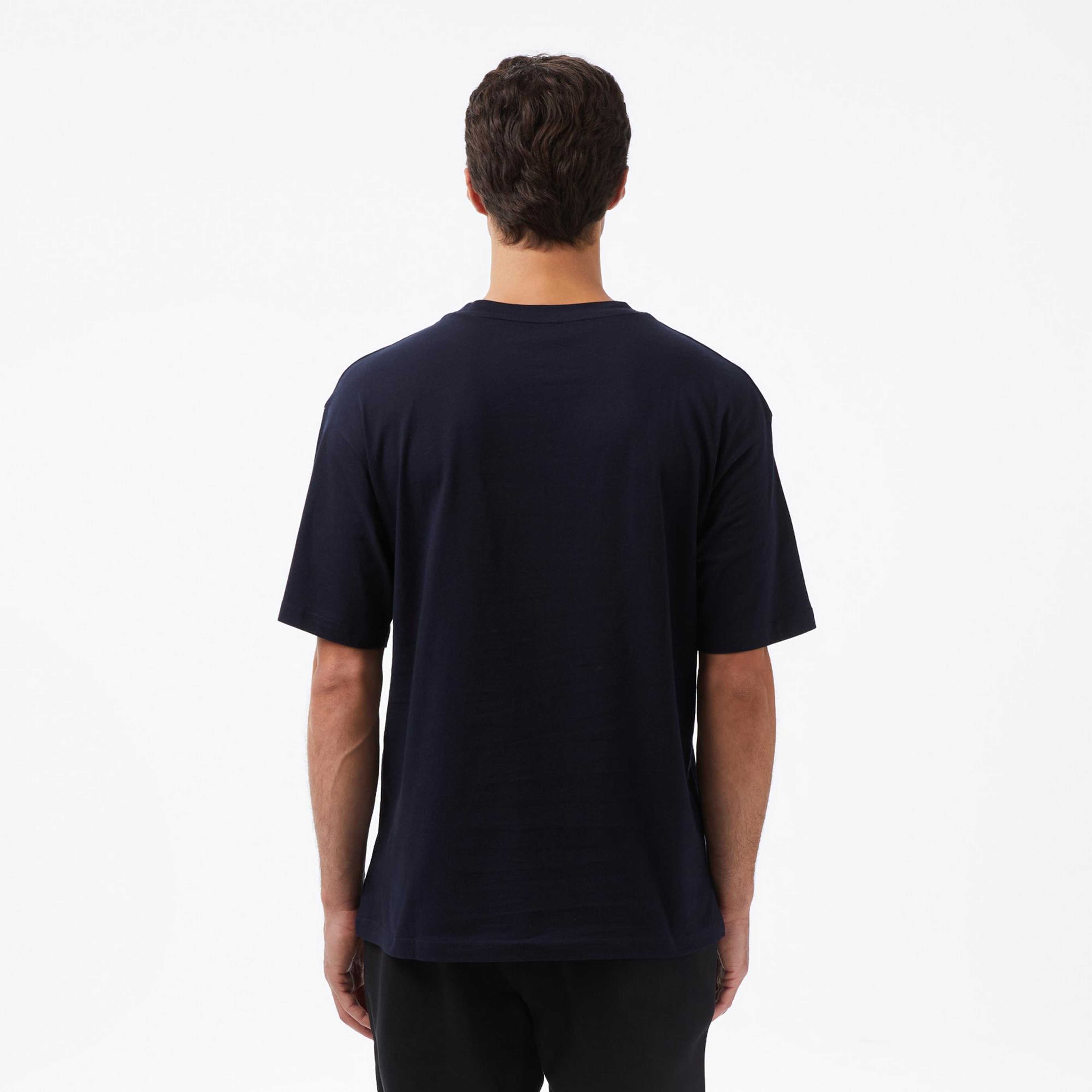 Tommy Hilfiger Logo Erkek Lacivert T-Shirt