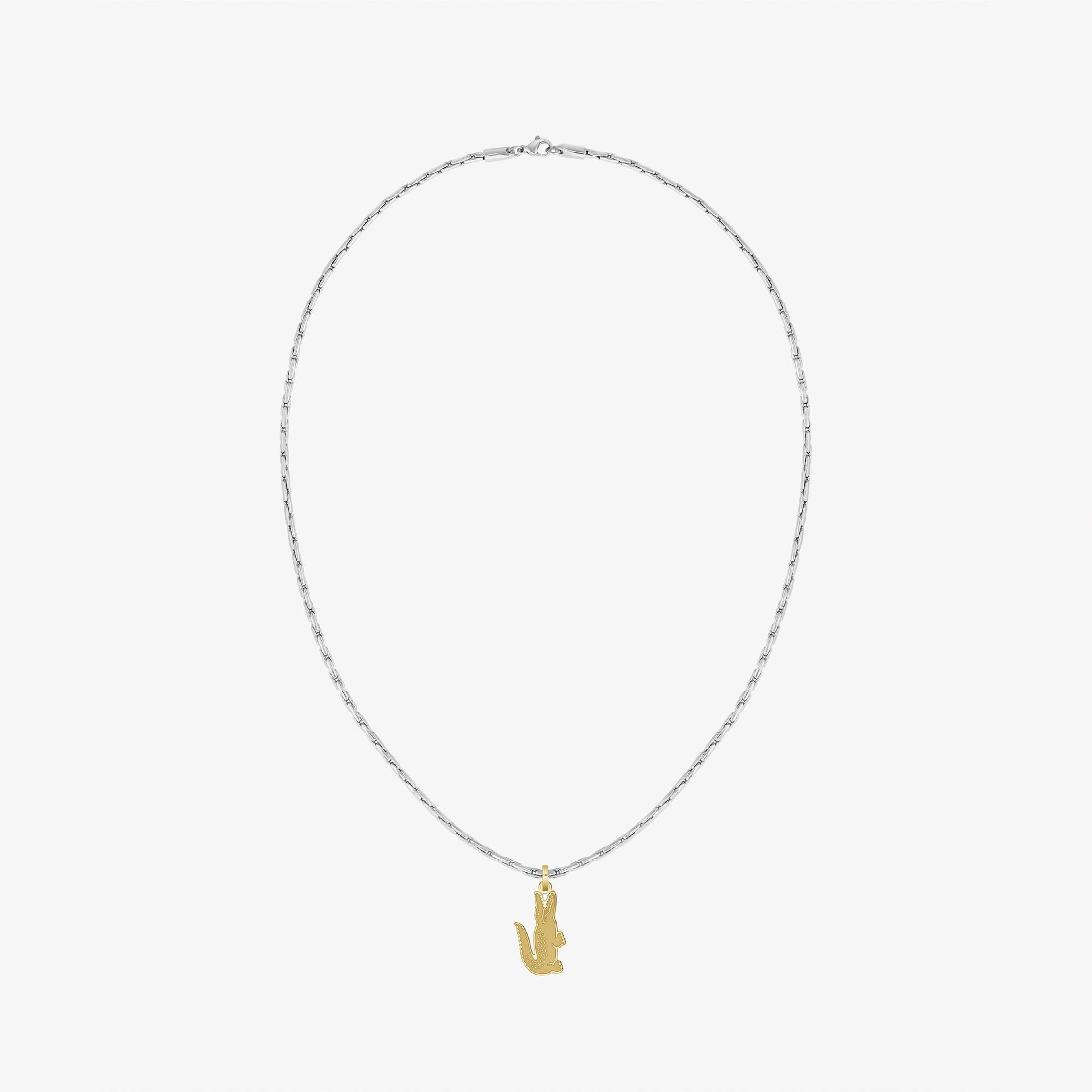 Lacoste Metropole Erkek Gri Kolye