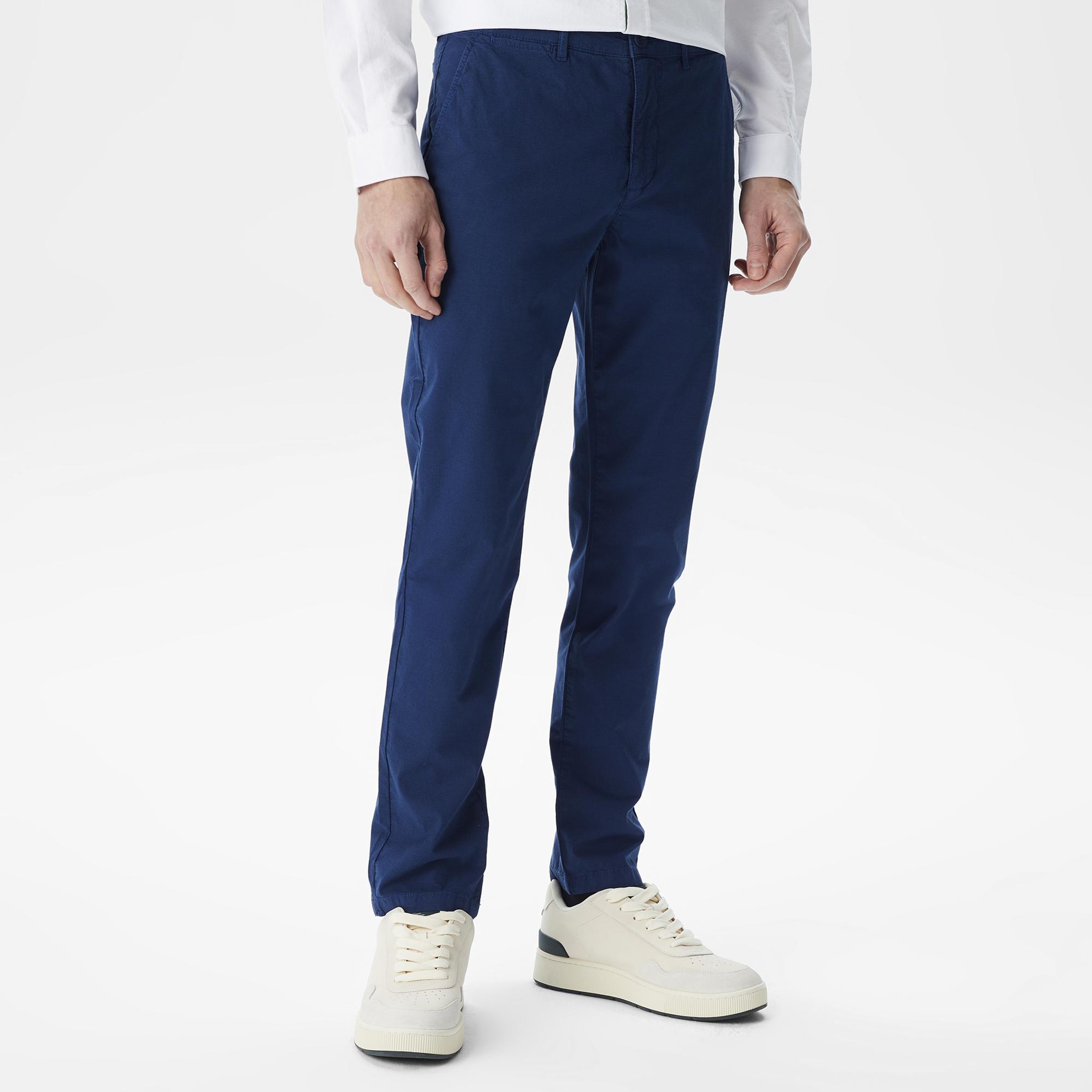 Lacoste Erkek Slim Fit Lacivert Pantolon