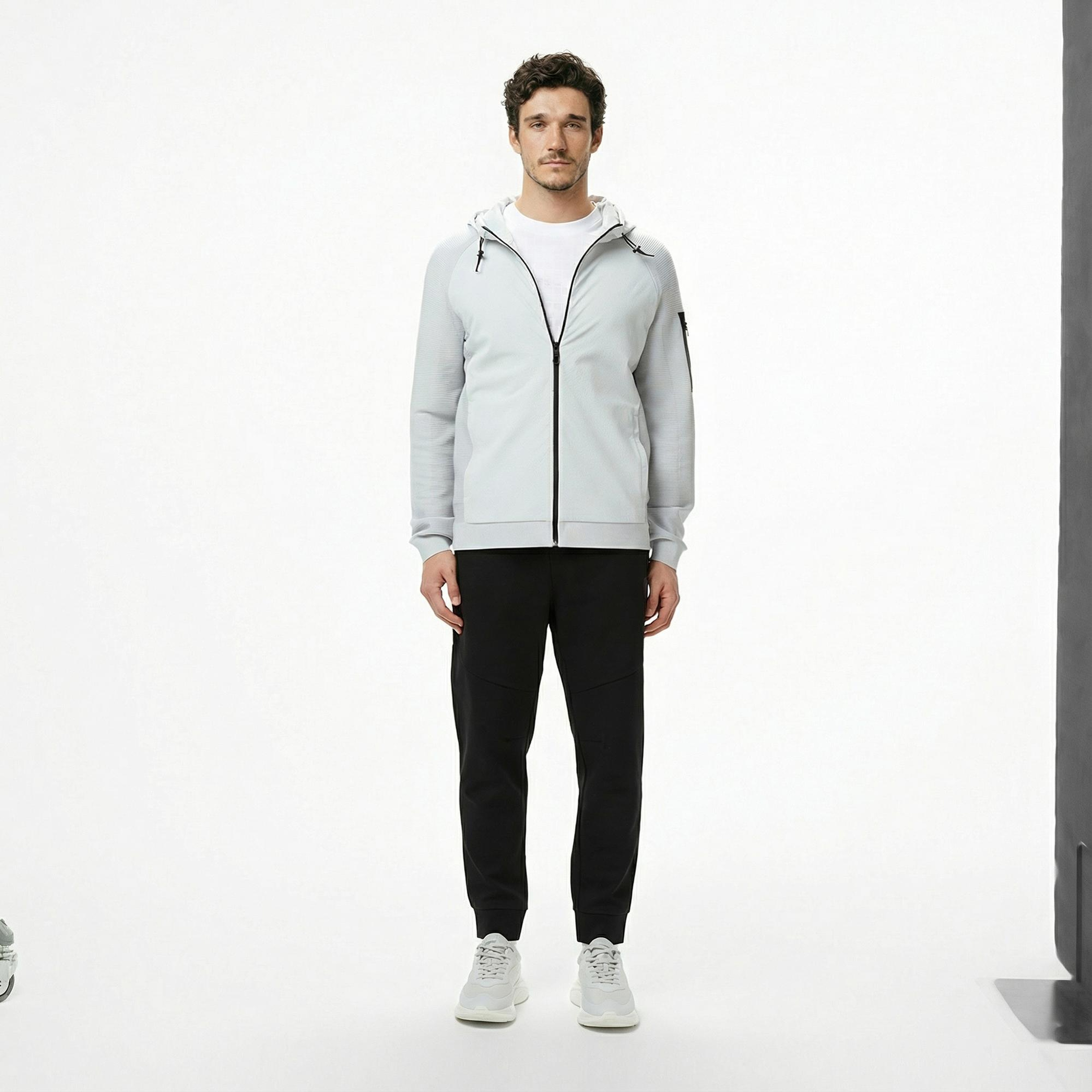 Boss Urban Commuter Erkek Gri Triko