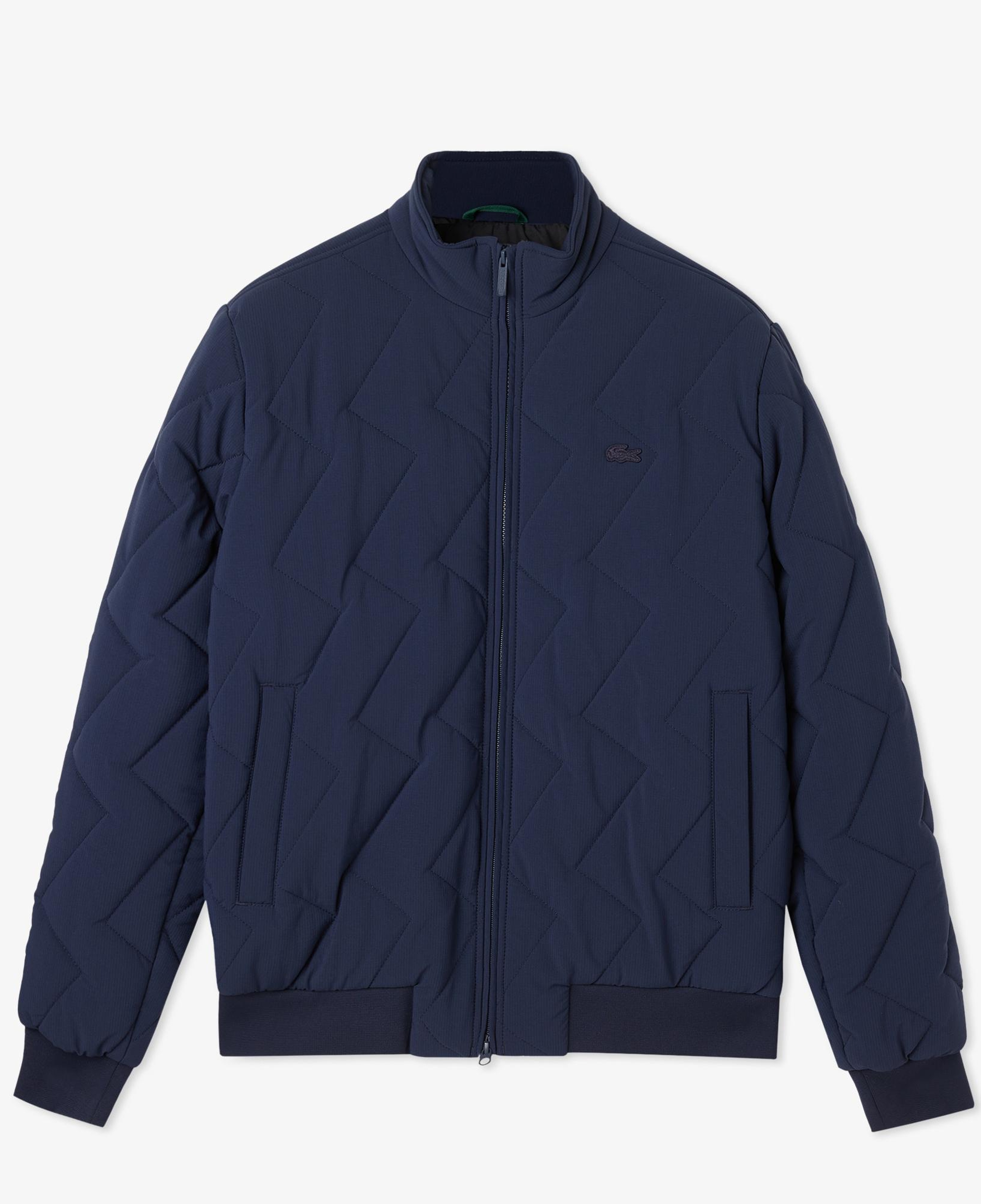 Lacoste Erkek Dik Yaka Kapitone Lacivert Mont