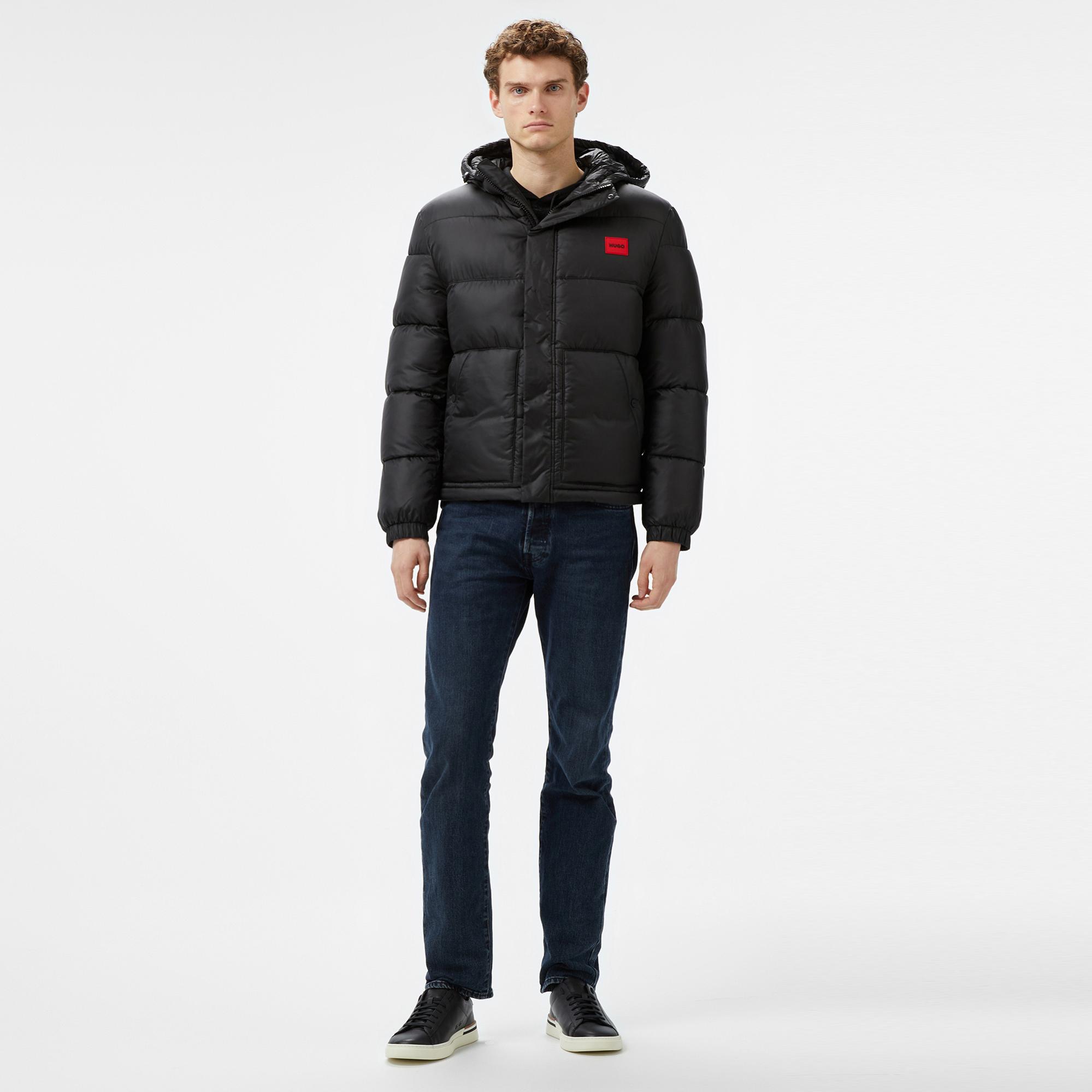 Hugo Erkek Siyah Mont