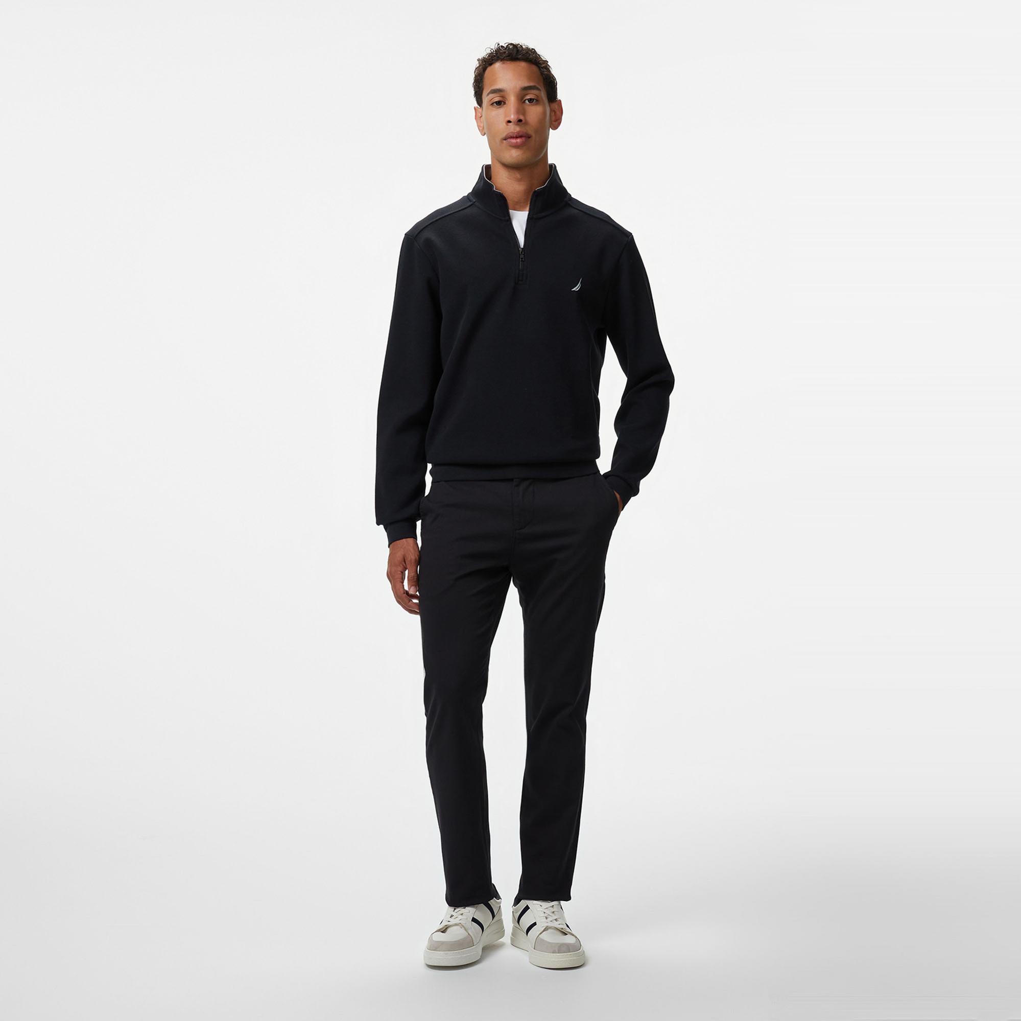 Nautica Erkek Siyah Regular Fit Sweatshirt