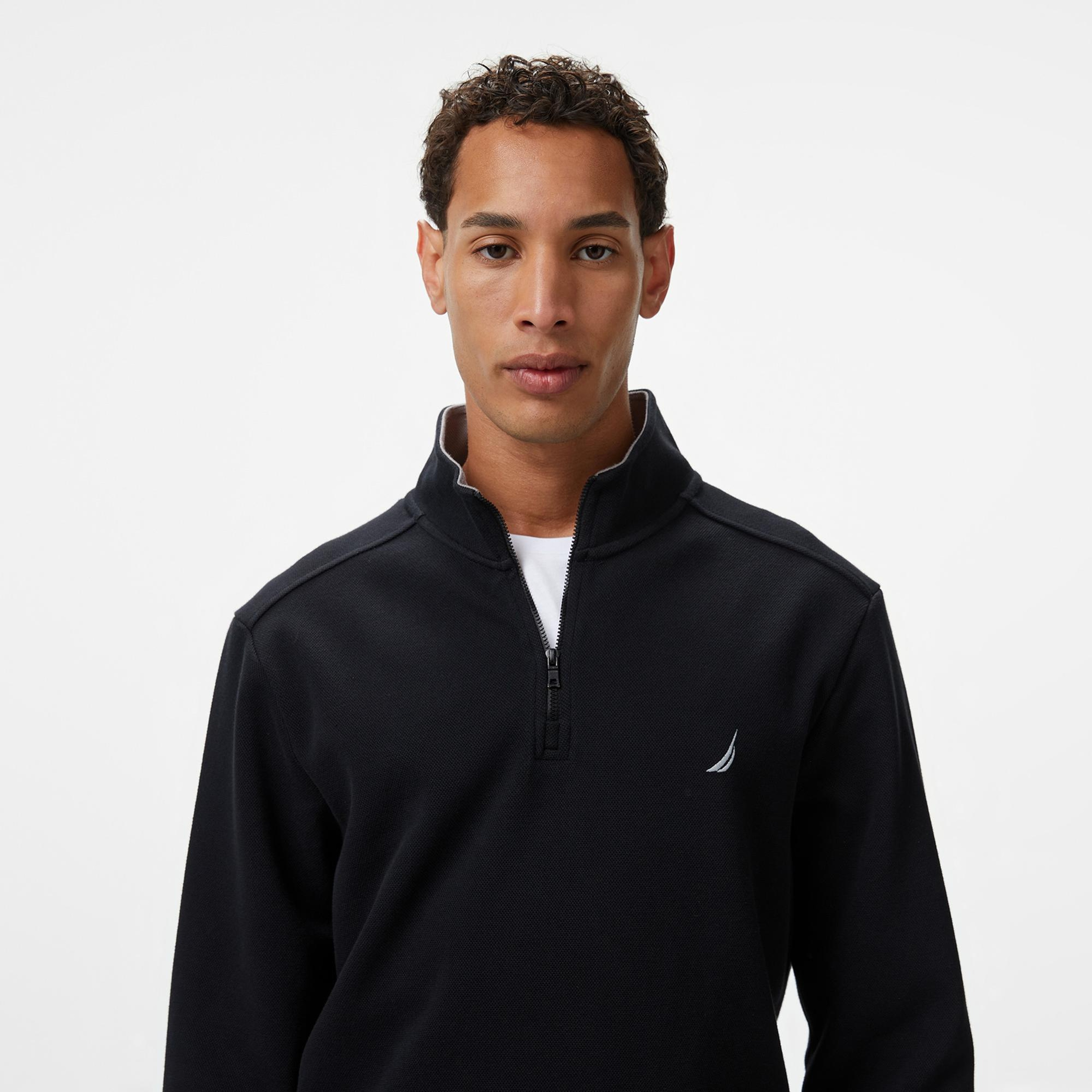 Nautica Erkek Siyah Regular Fit Sweatshirt