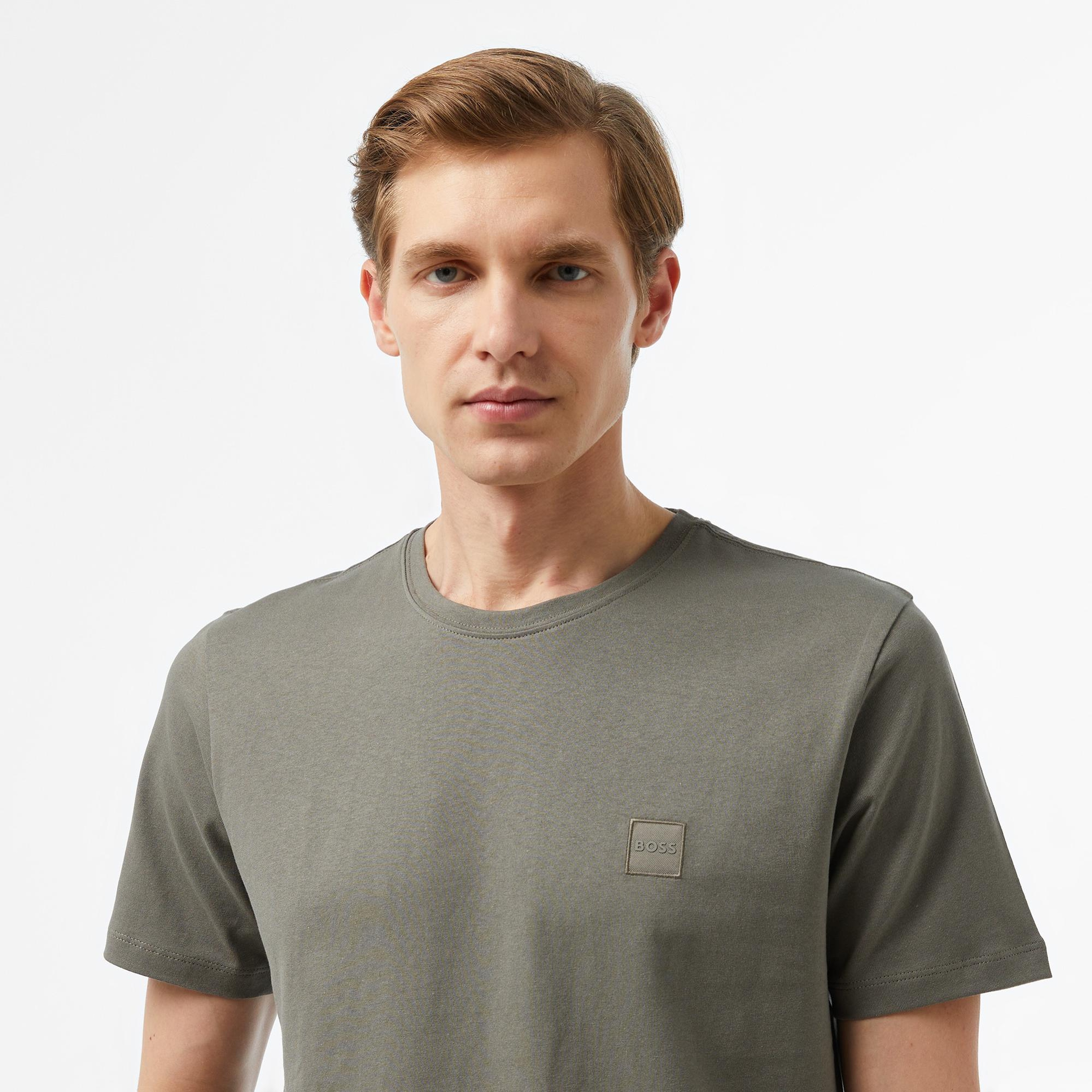 Boss Tales Erkek Gri T-Shirt