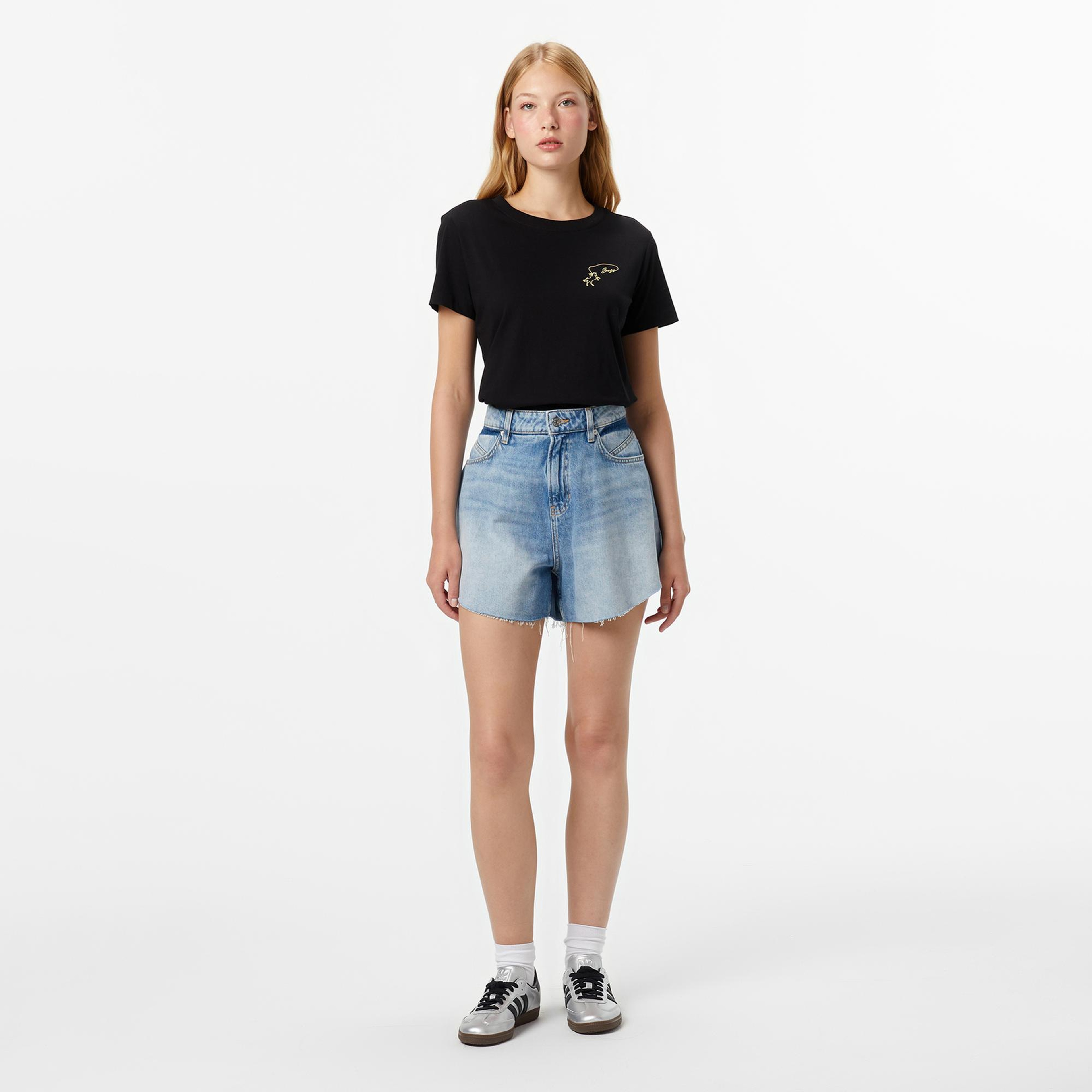 Boss Esogo Kadın Siyah T-Shirt