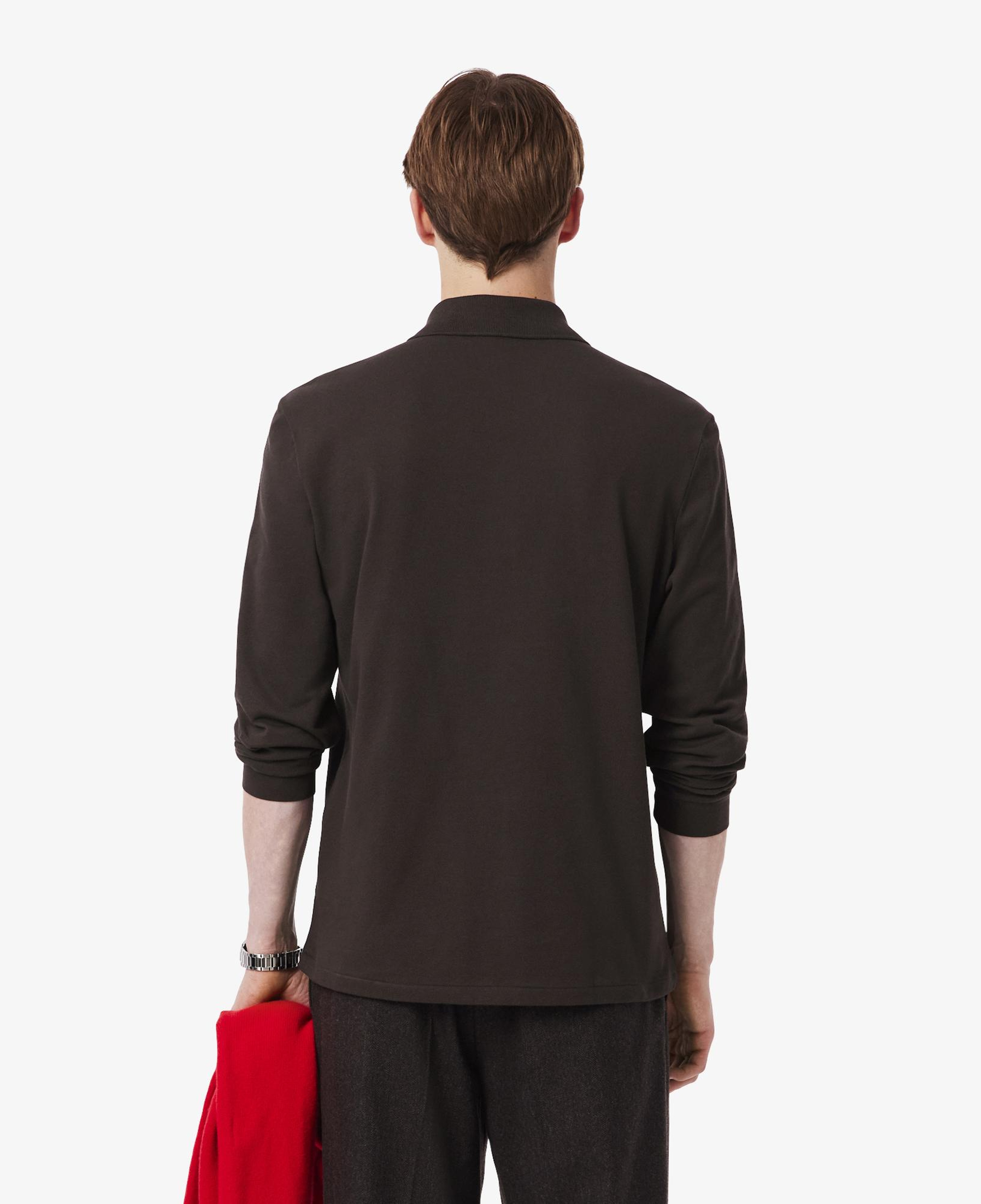 Lacoste L.12.12 Erkek Classic Fit Uzun Kollu Kahverengi Polo