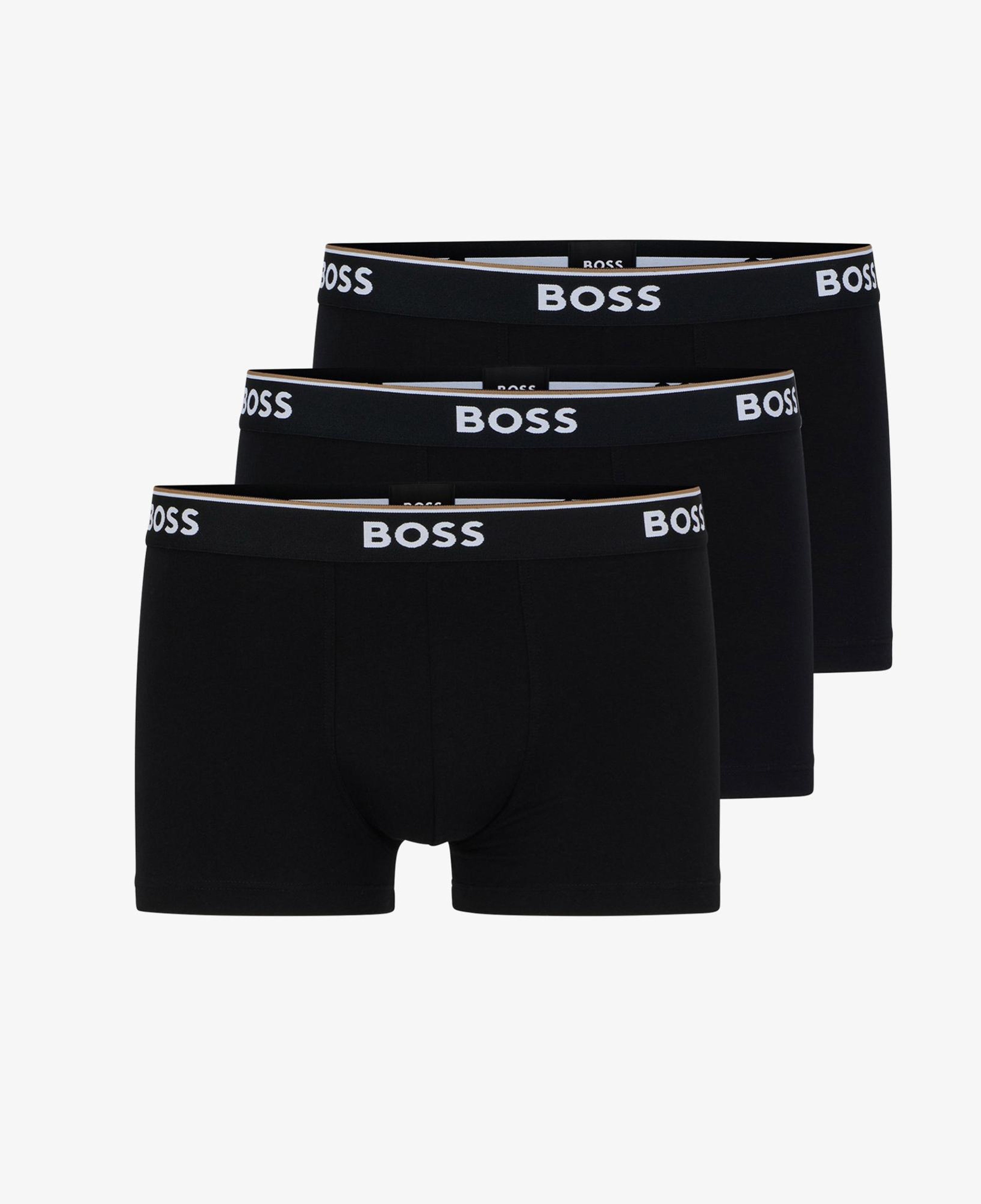Boss 3'lü Power Erkek Siyah Boxer