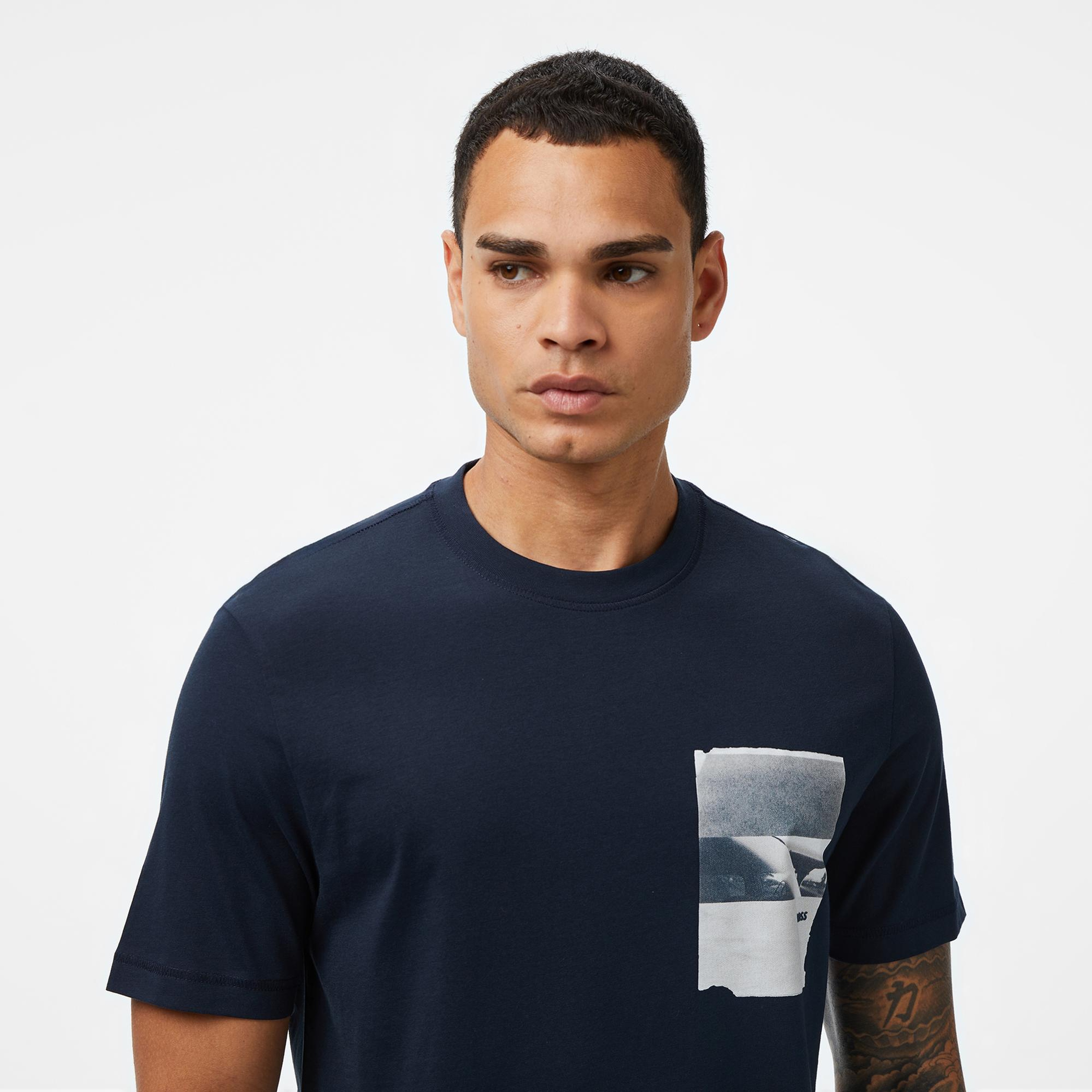 Boss Container Erkek Koyu Mavi T-Shirt