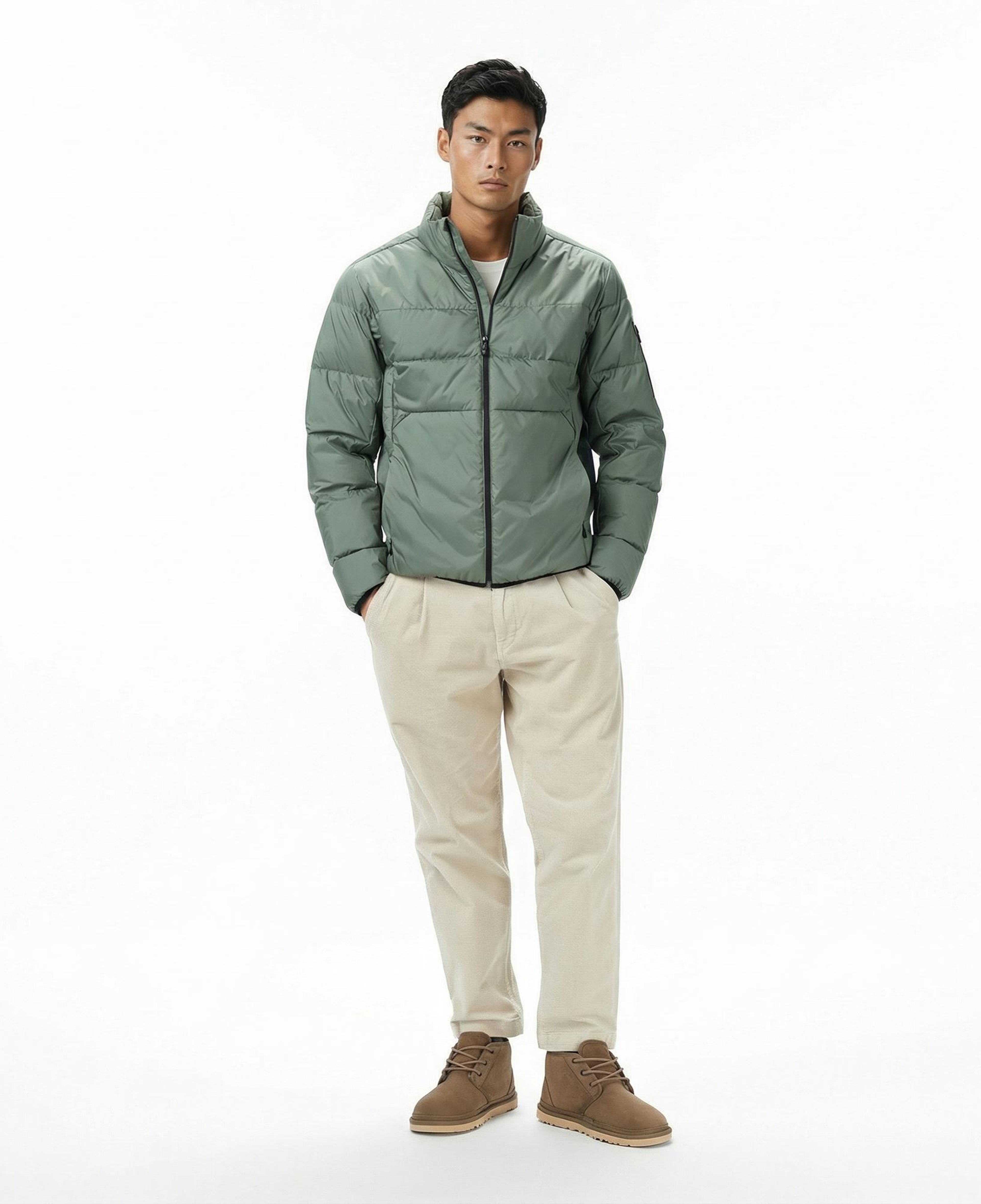 Boss Urbanex Puffer Erkek Yeşil Mont