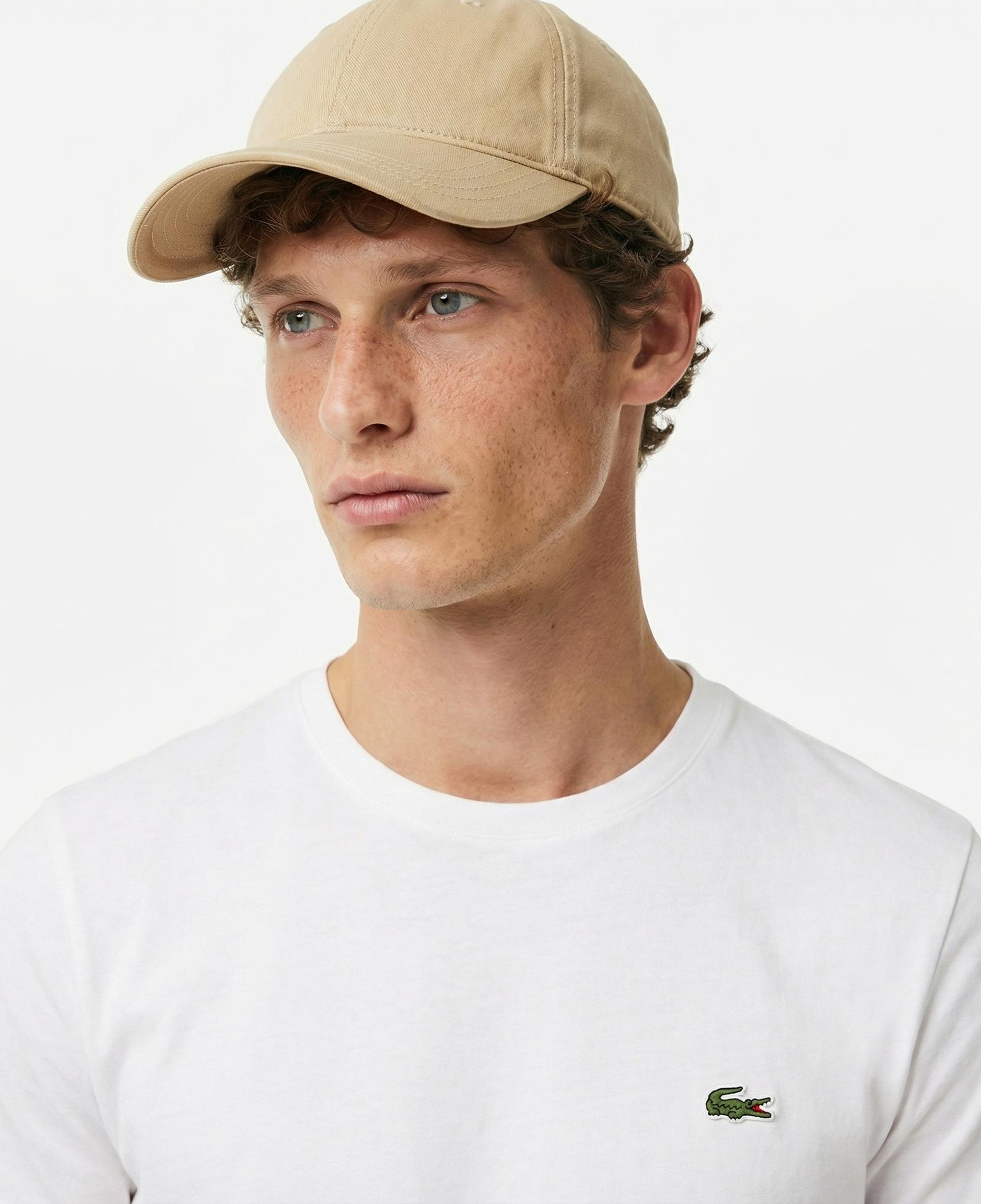 Lacoste Erkek Regular Fit Bisiklet Yaka Beyaz Kazak