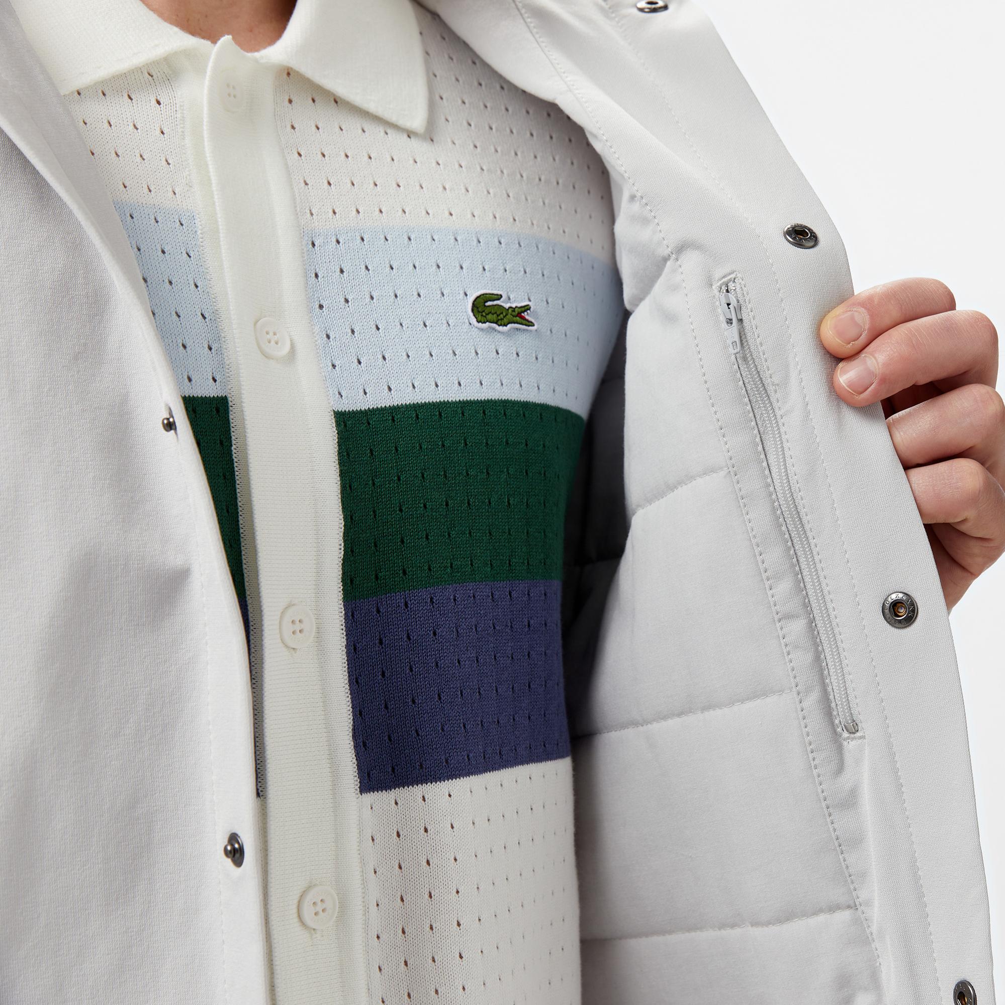 Lacoste Erkek Regular Fit Kapüşonlu Gri Ceket
