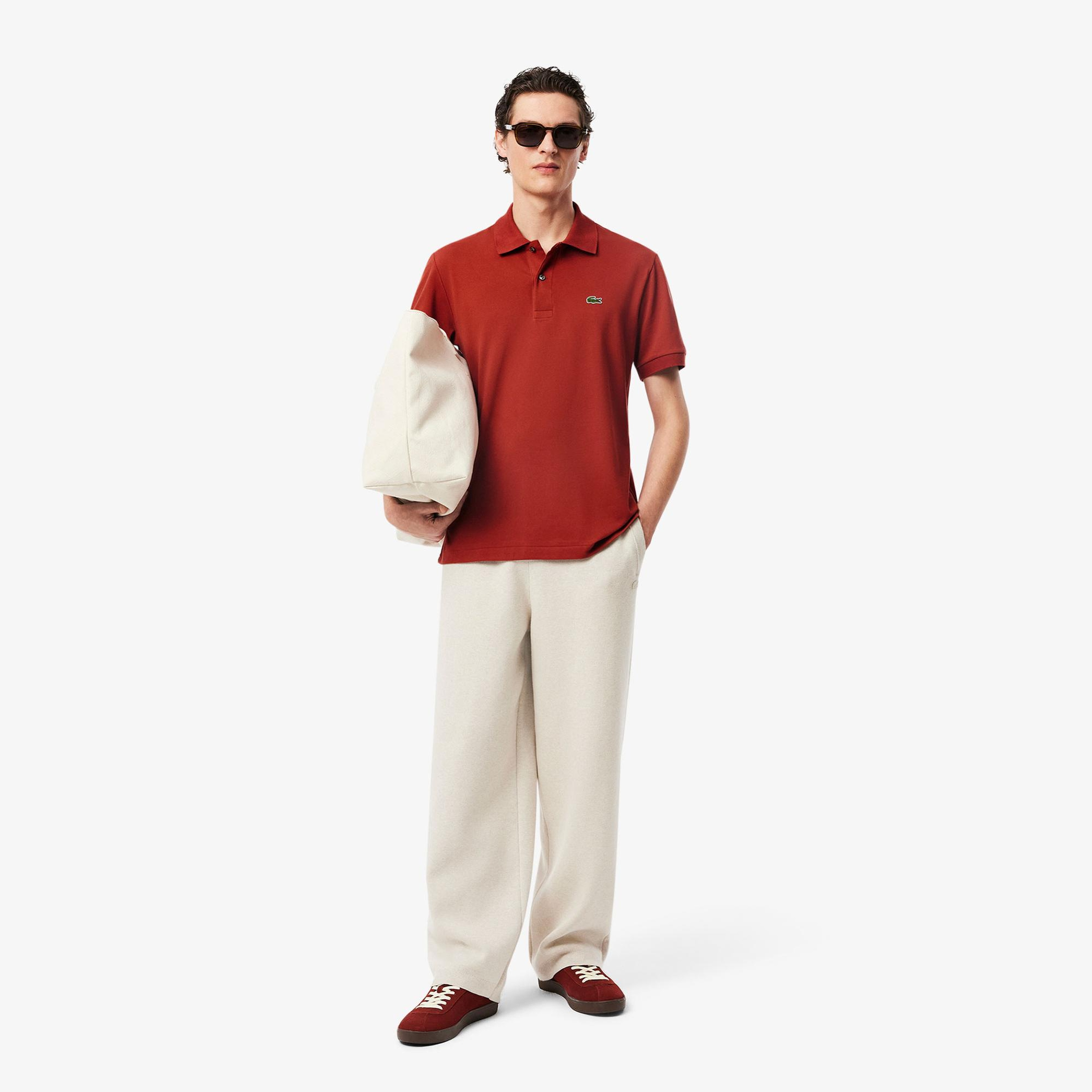 Lacoste L.12.12 Light Erkek Classic Fit Kahverengi Polo