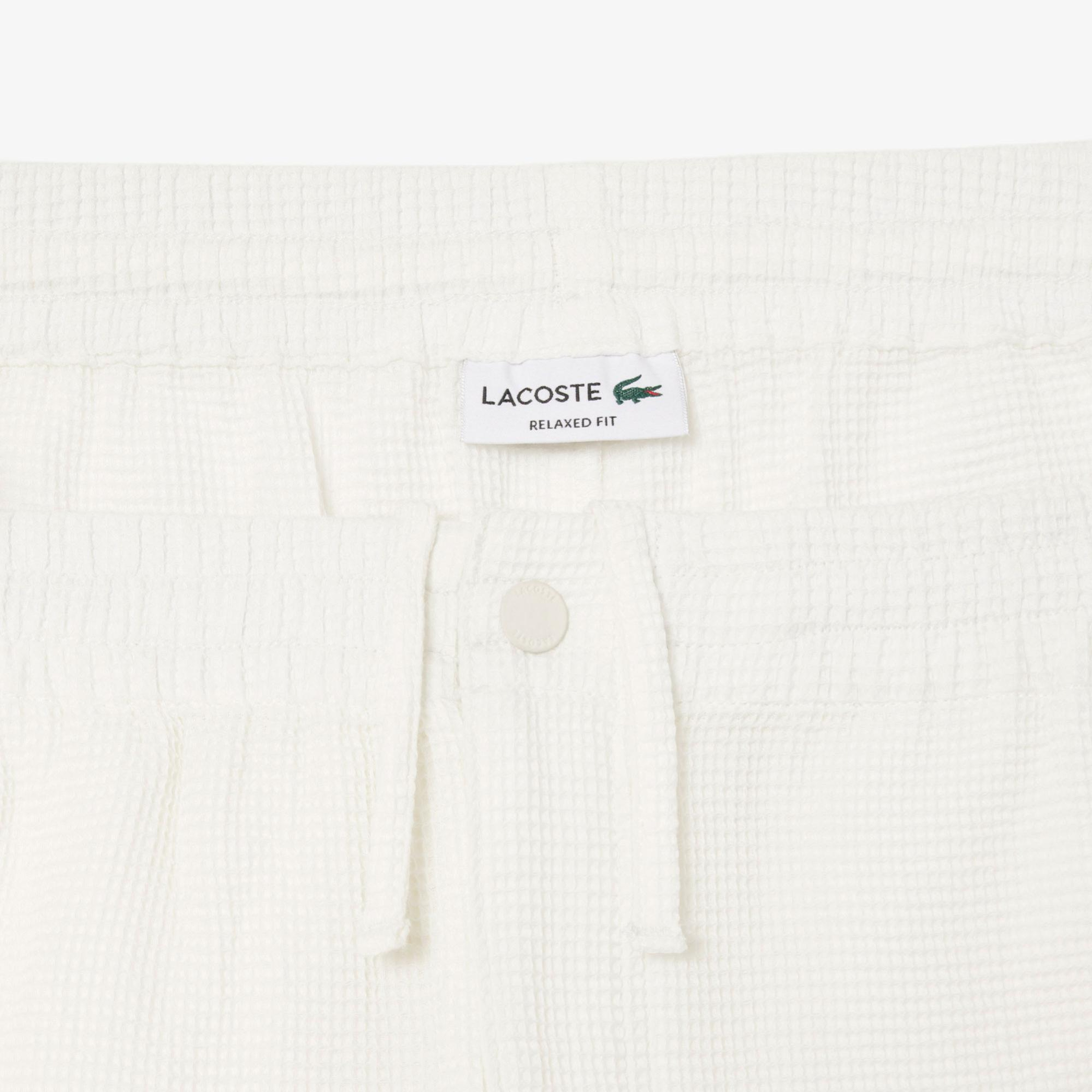 Lacoste Erkek Relaxed Fit Beyaz Şort