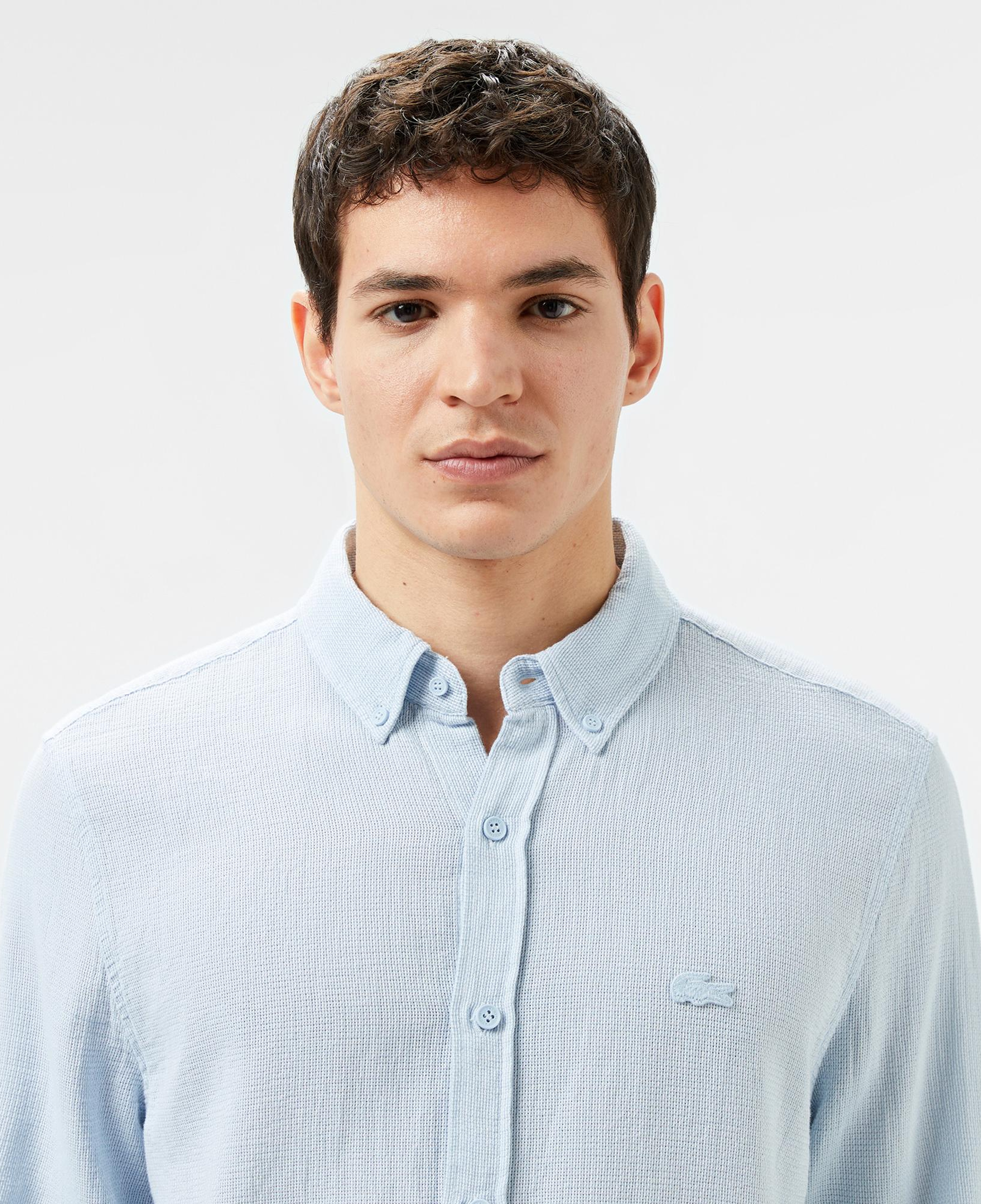 Lacoste Erkek Slim Fit Açık Mavi Gömlek