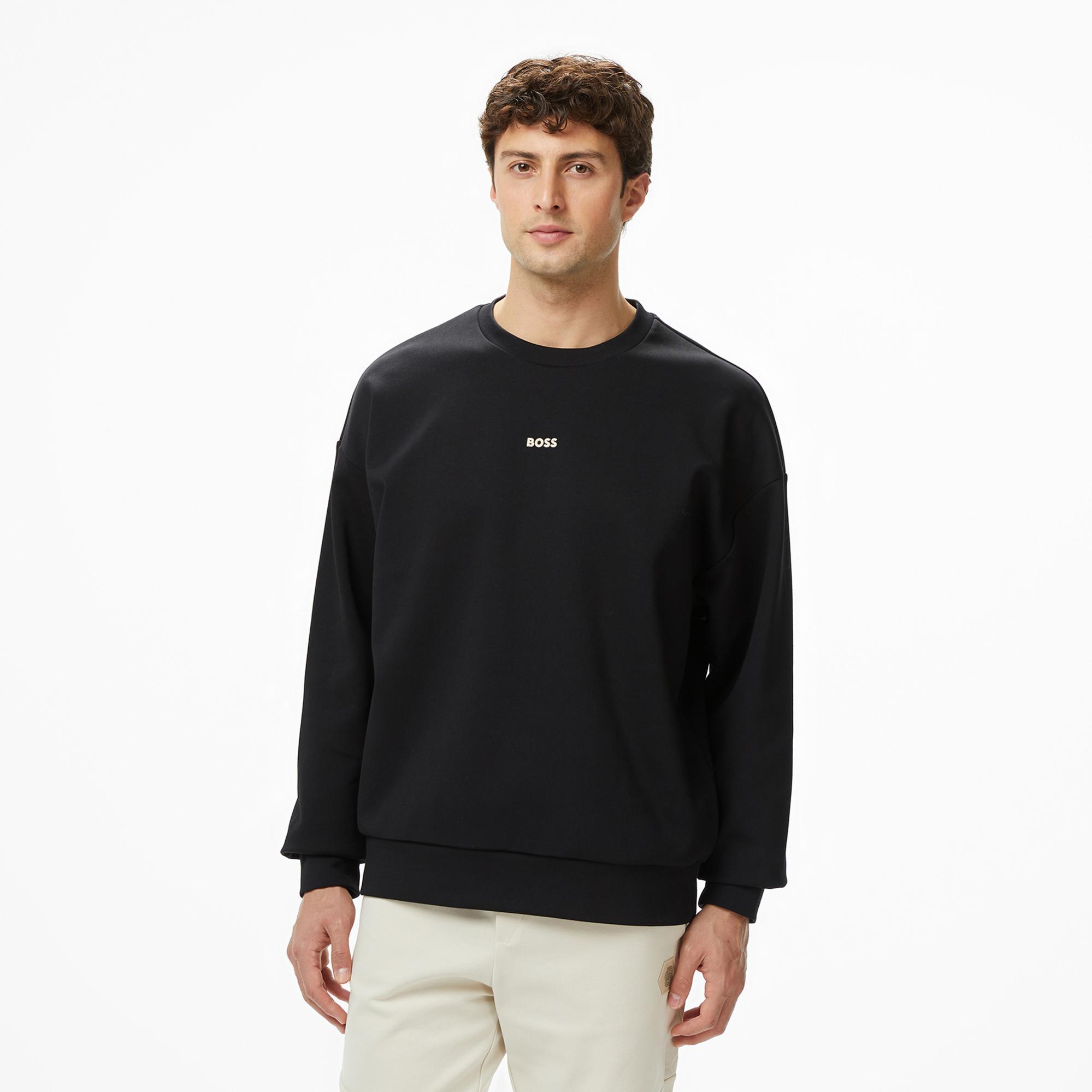 Boss Stenson Erkek Siyah Sweatshirt