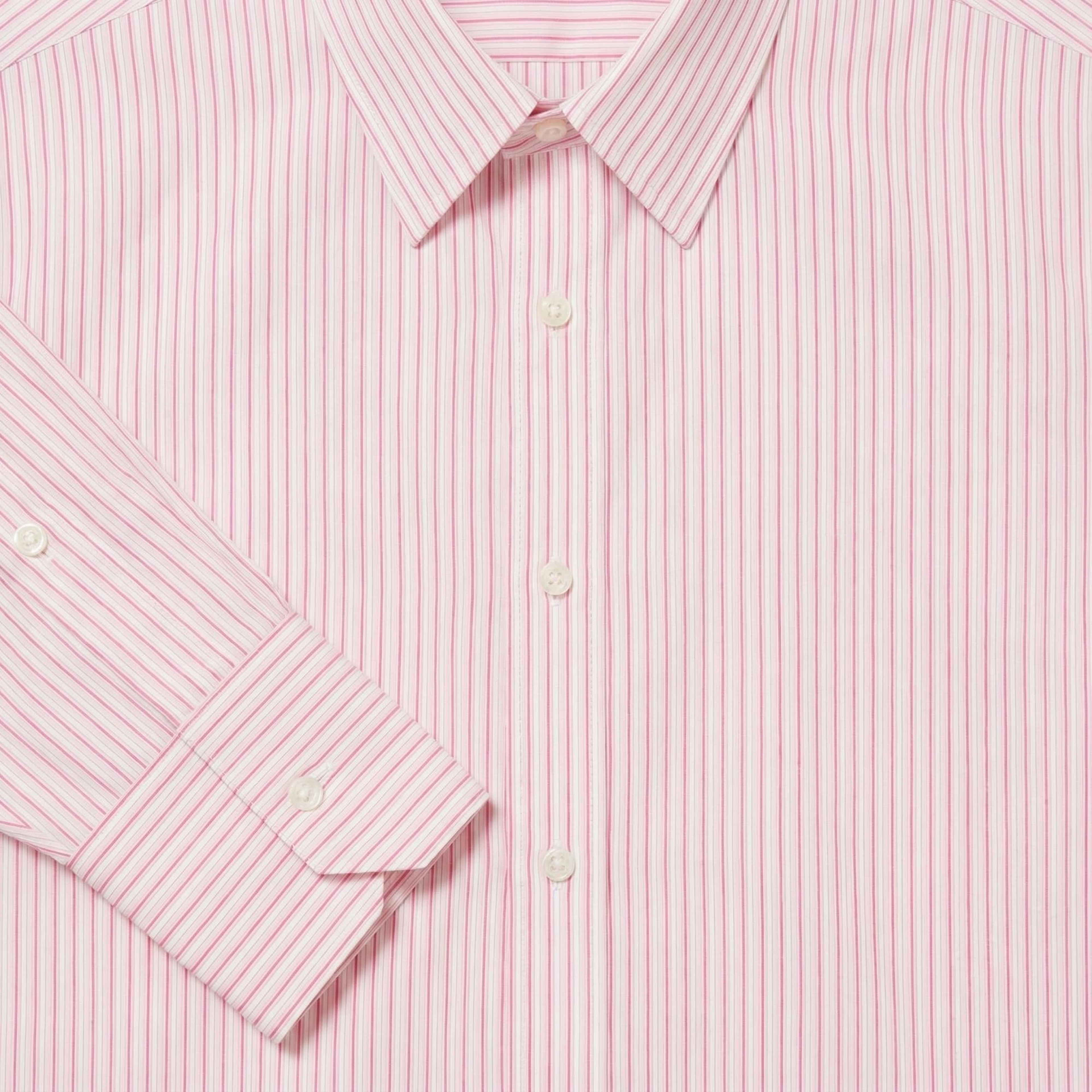 Lacoste Kadın Oversize Fit Çizgili Pembe Gömlek