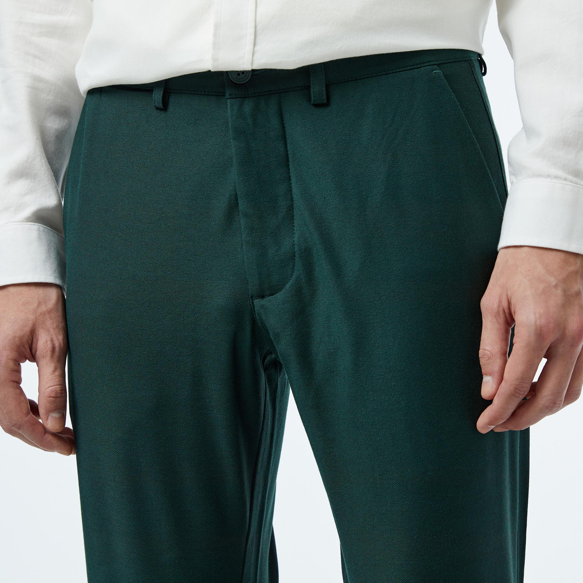 Lacoste Erkek Slim Fit Chino Yeşil Pantolon
