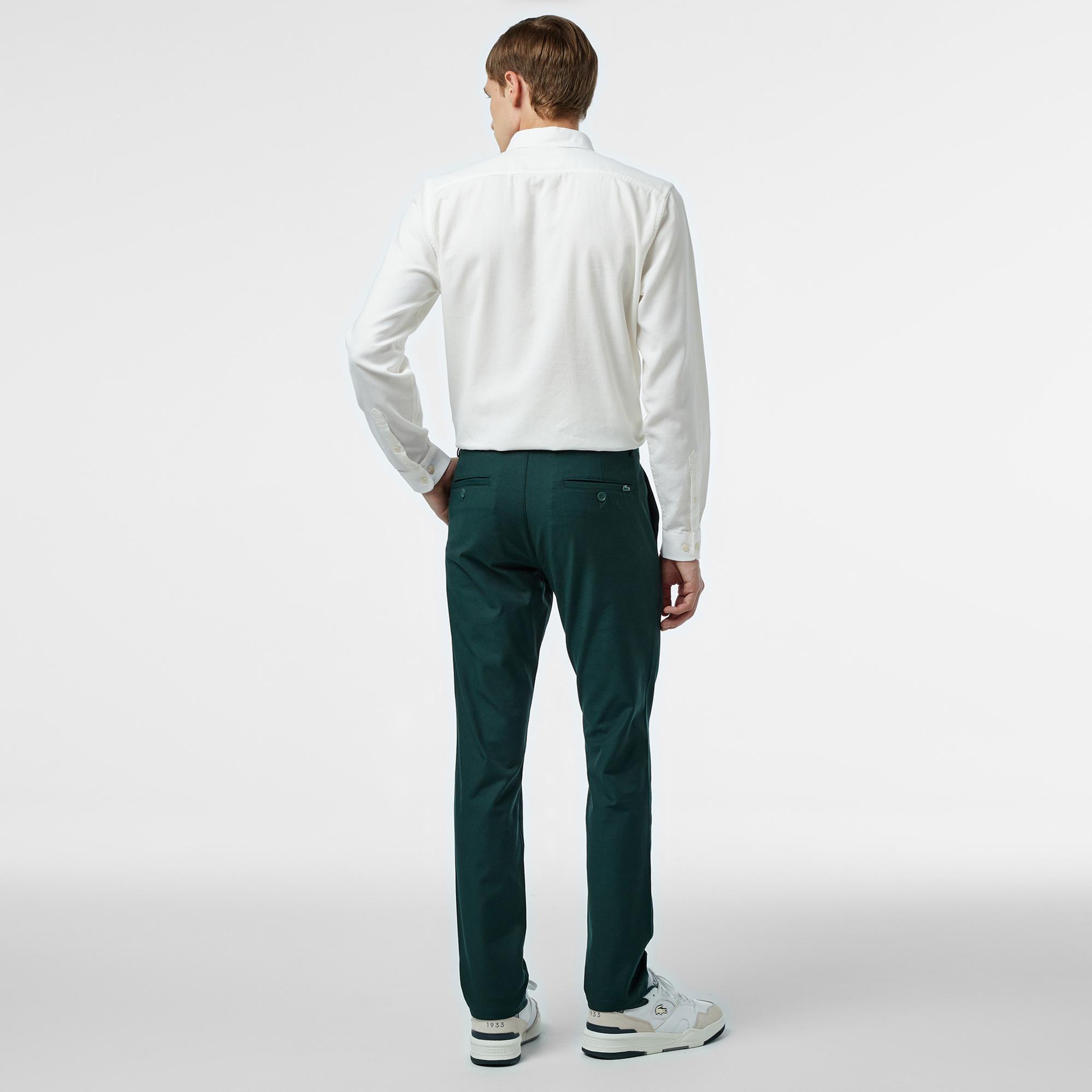 Lacoste Erkek Slim Fit Chino Yeşil Pantolon