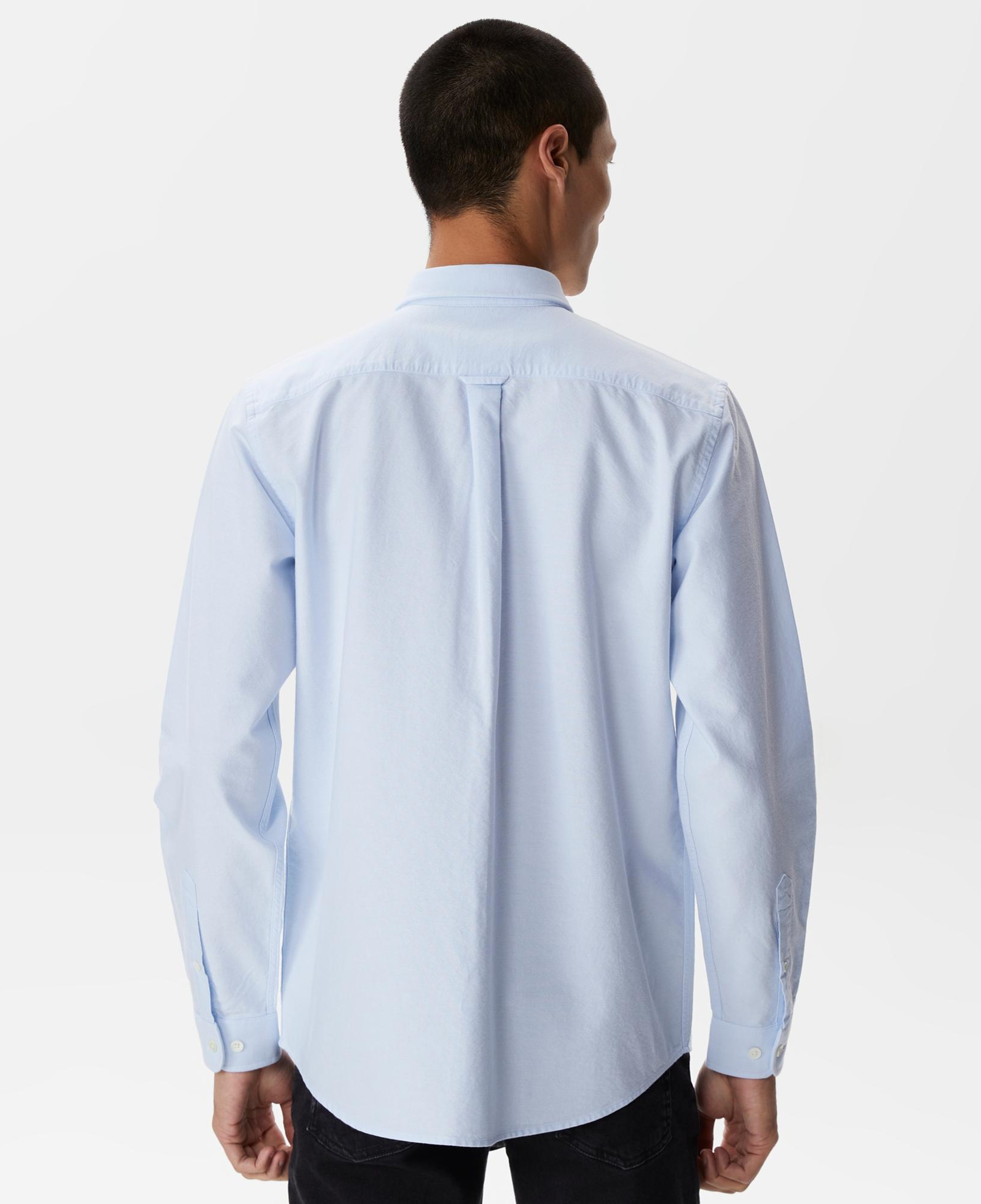 Lacoste Erkek Regular Fit Düğmeli Yaka Mavi Gömlek