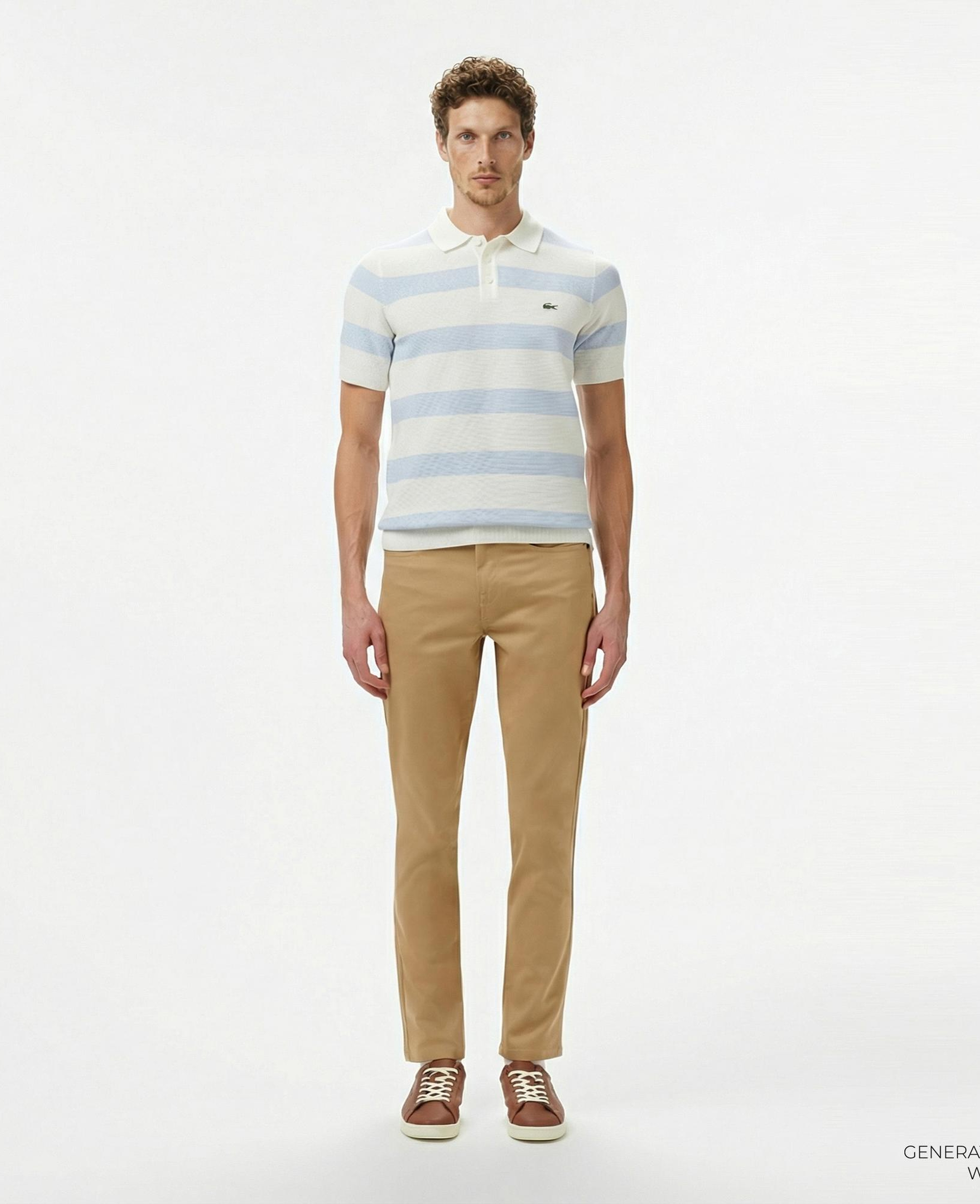 Lacoste Erkek Slim Fit Bej Jean Pantolon