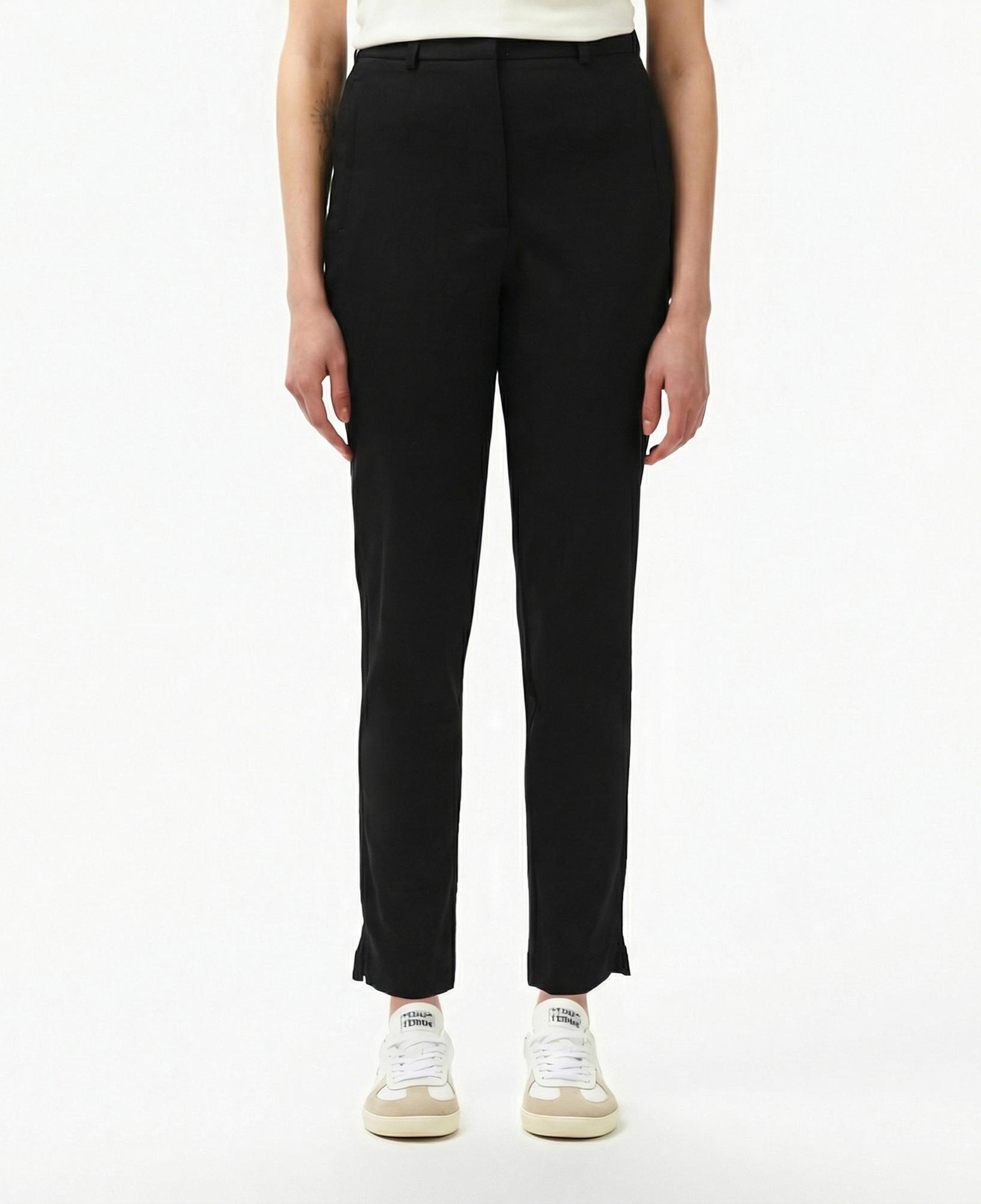 Lacoste Kadın Regular Fit Siyah Pantolon