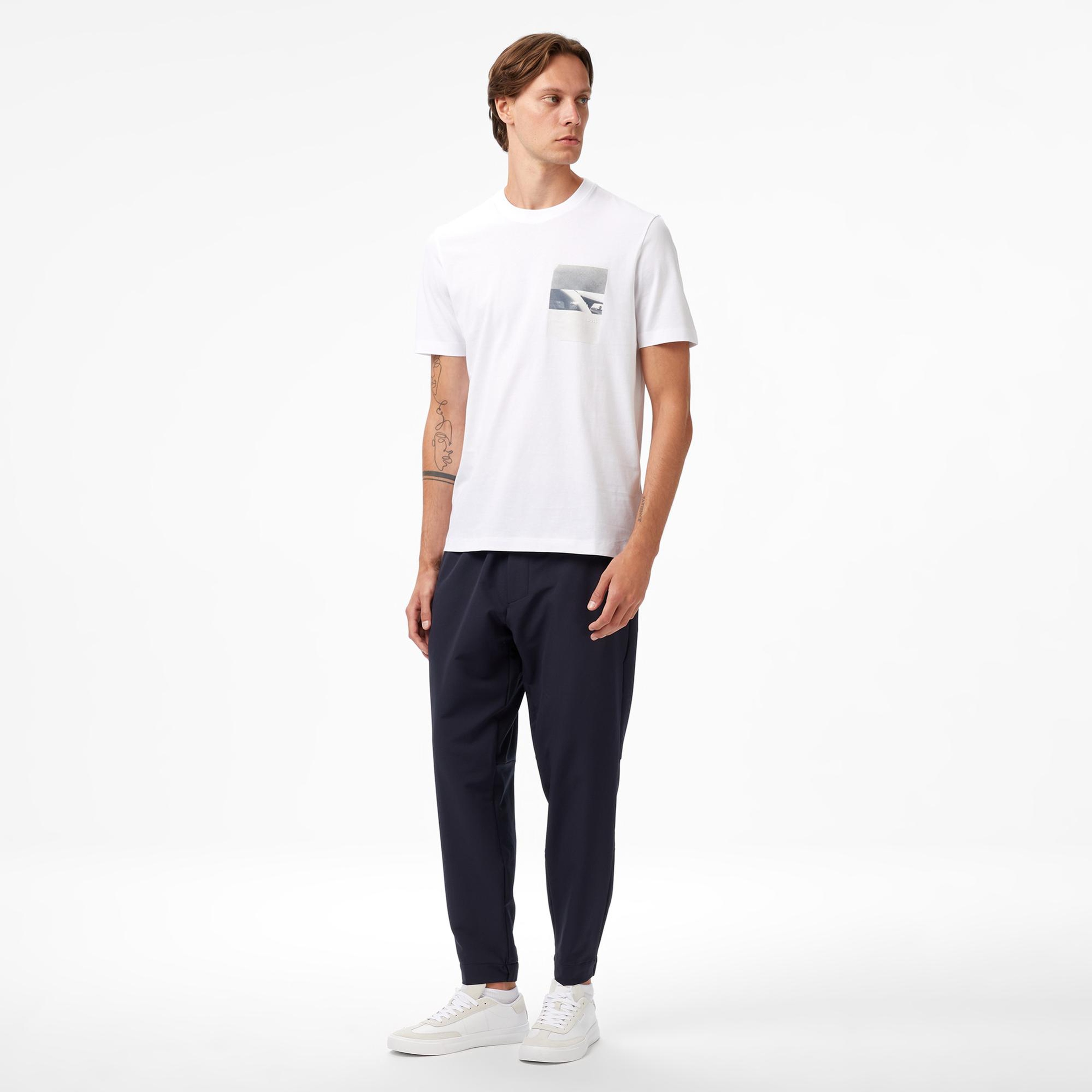 Boss Container Erkek Beyaz T-Shirt