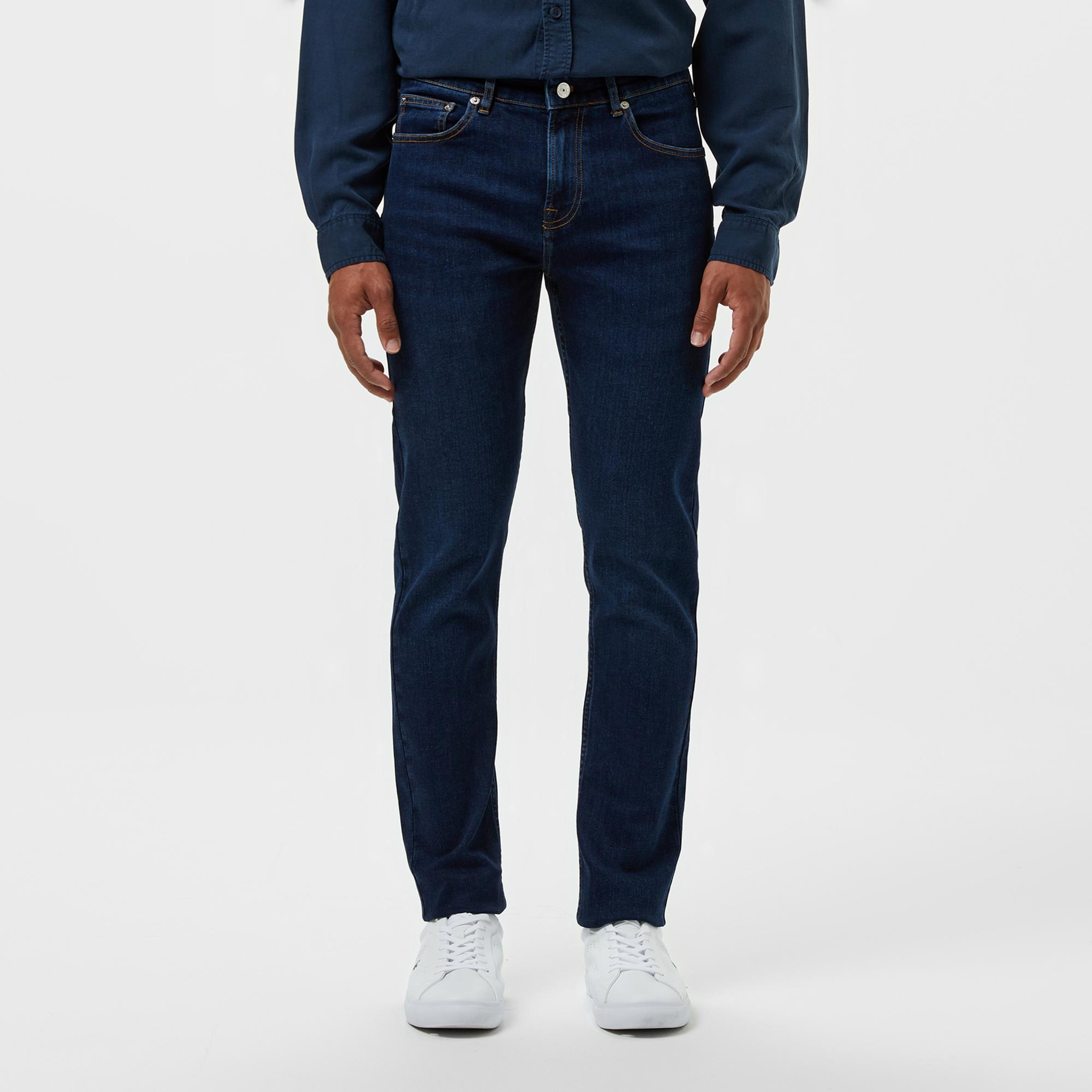 Lacoste Erkek Slim Fit Koyu Mavi Jean Pantolon