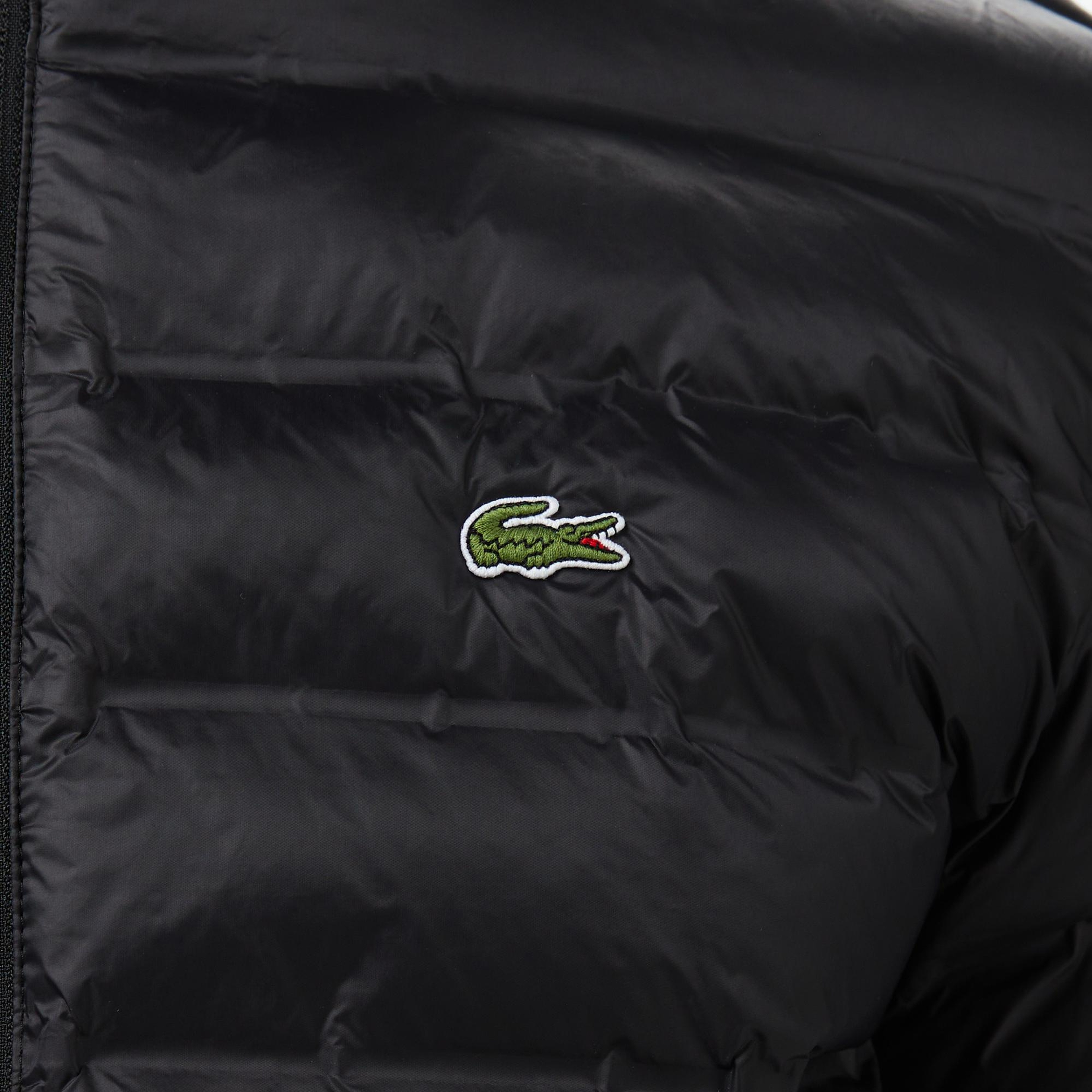 Lacoste Erkek Kapüşonlu Siyah Mont