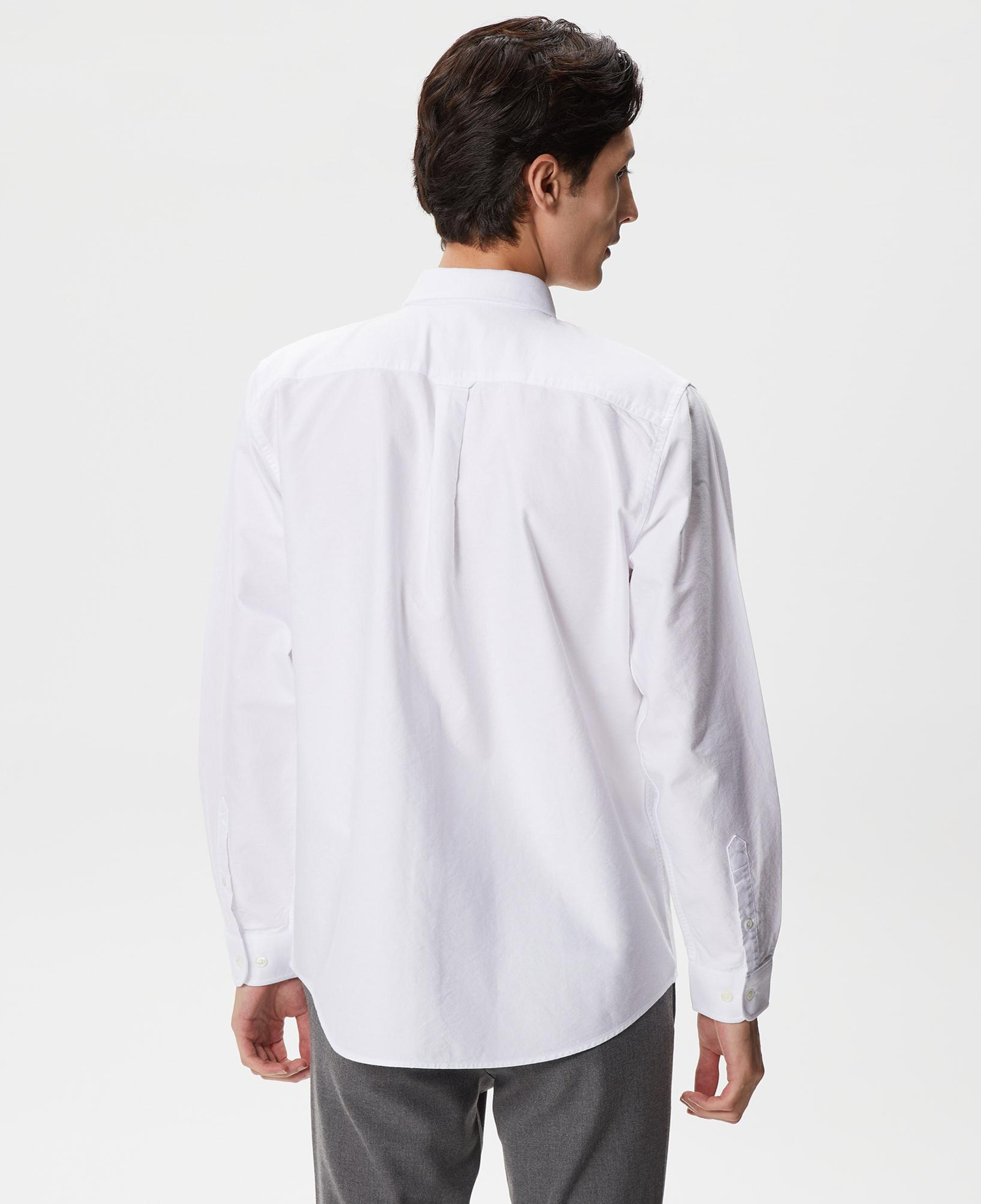 Lacoste Erkek Regular Fit Düğmeli Yaka Beyaz Gömlek