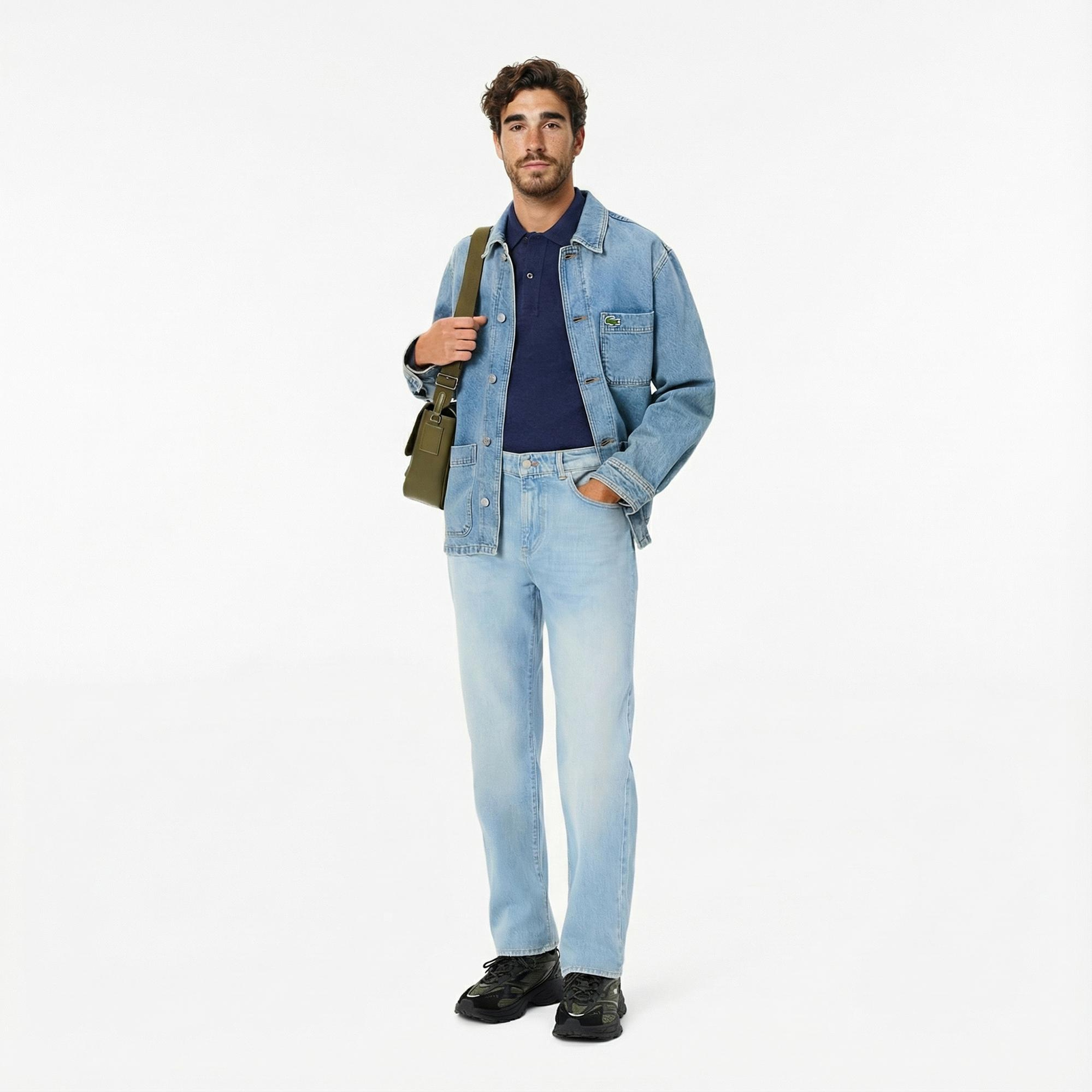 Lacoste Erkek Straight Fit Mavi Pantolon