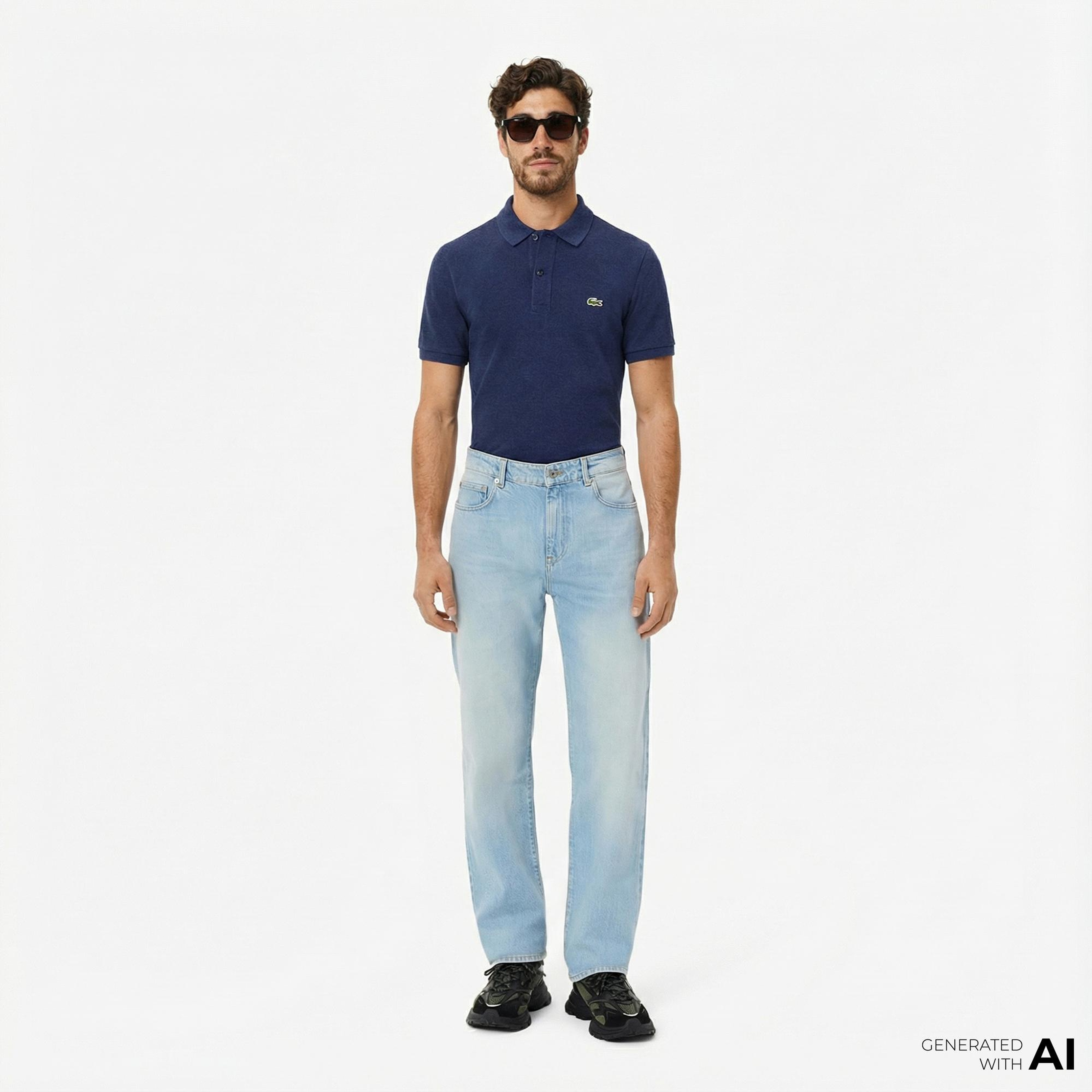 Lacoste Erkek Straight Fit Mavi Pantolon