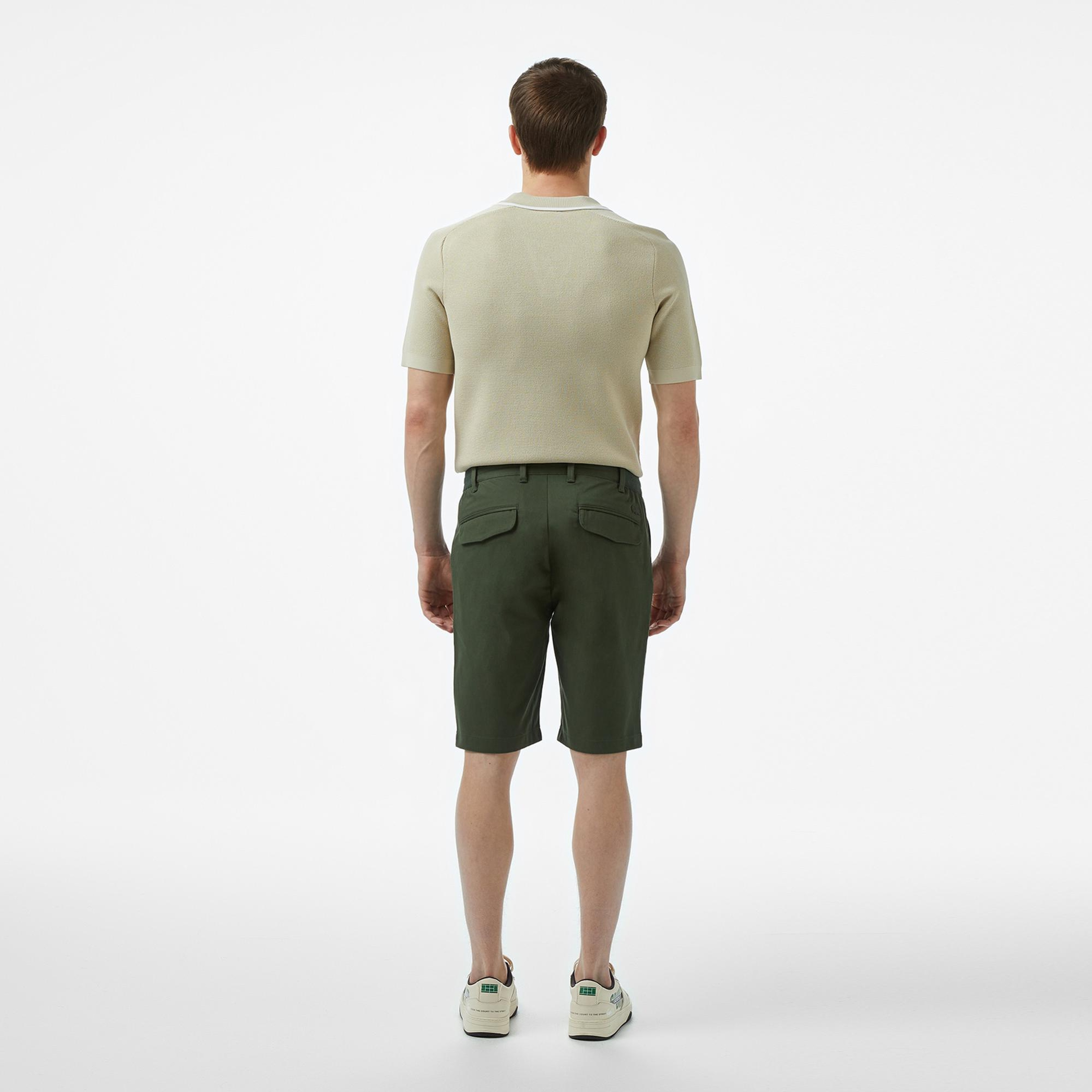 Lacoste Erkek Tapered Fit Haki Bermuda Şort