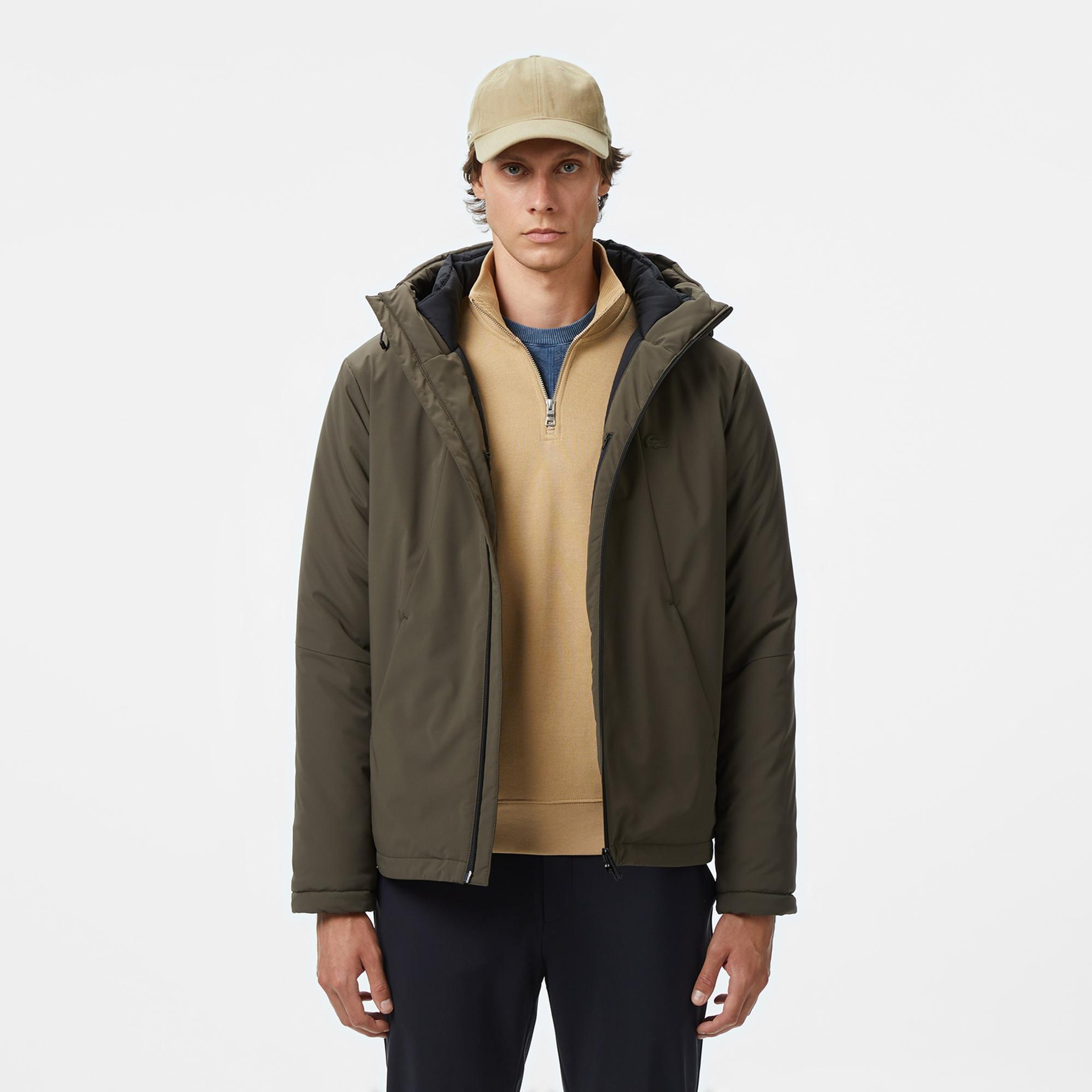 Lacoste Erkek Kapüşonlu Haki Mont