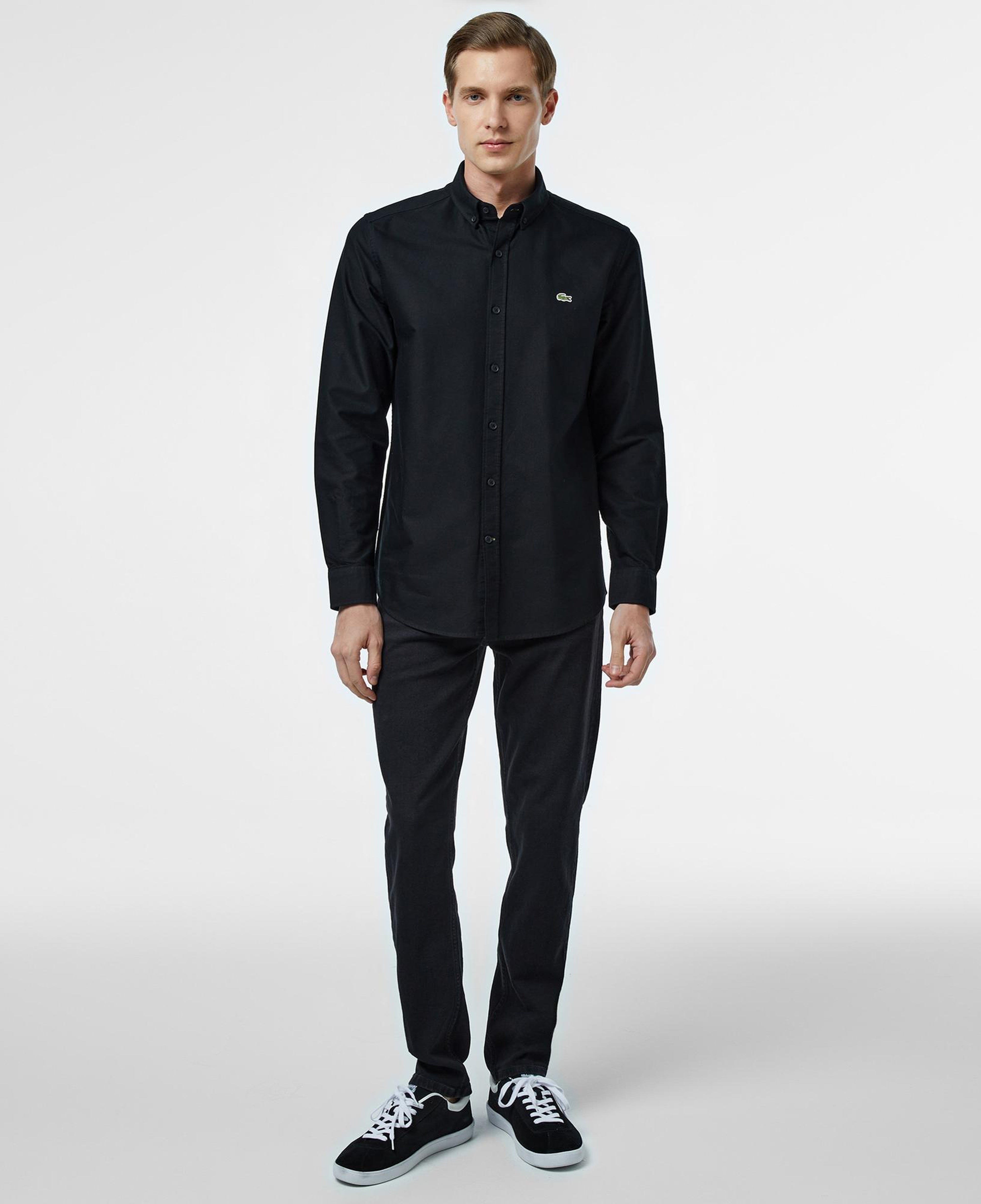 Lacoste Erkek Slim Fit Siyah Gömlek