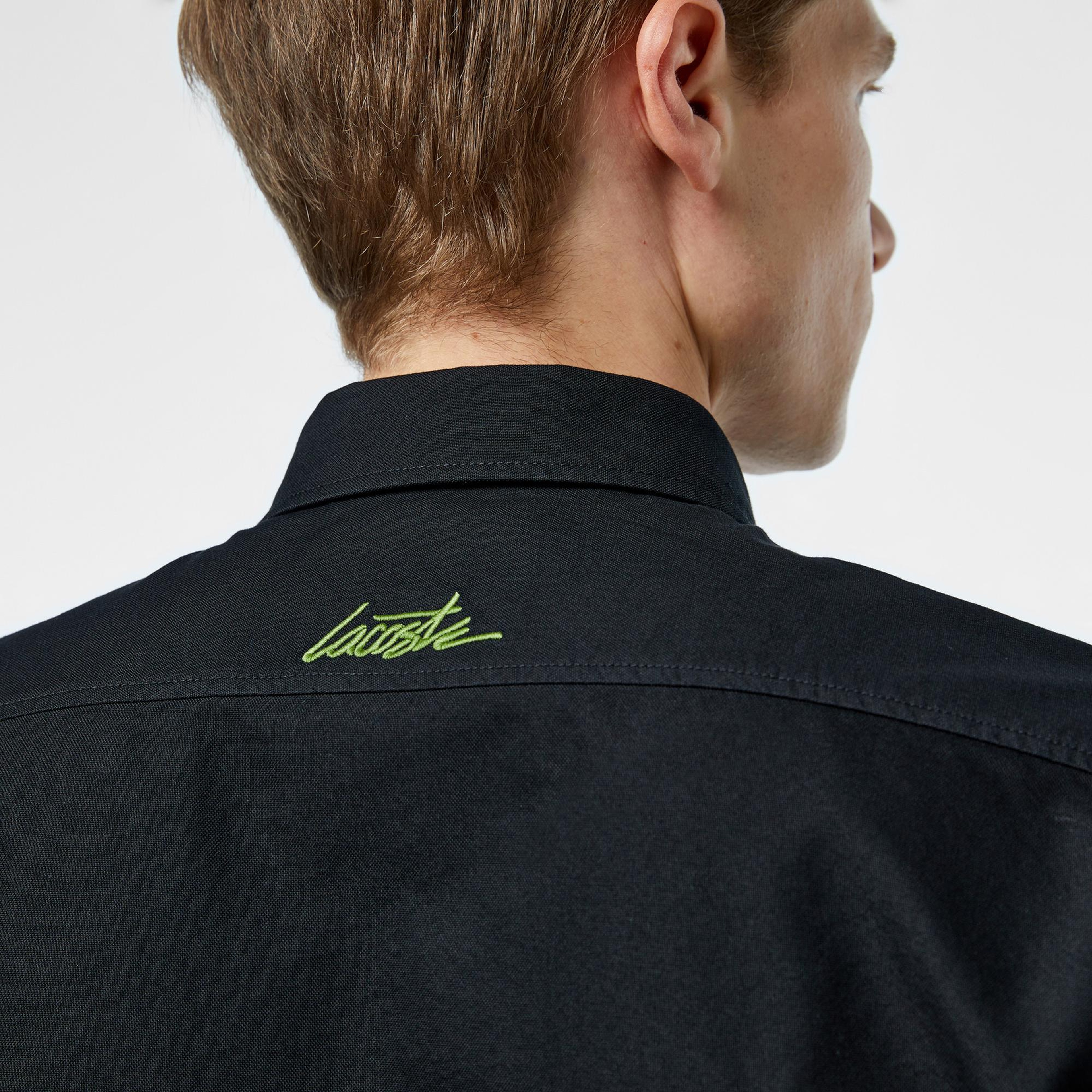 Lacoste Erkek Slim Fit Siyah Gömlek
