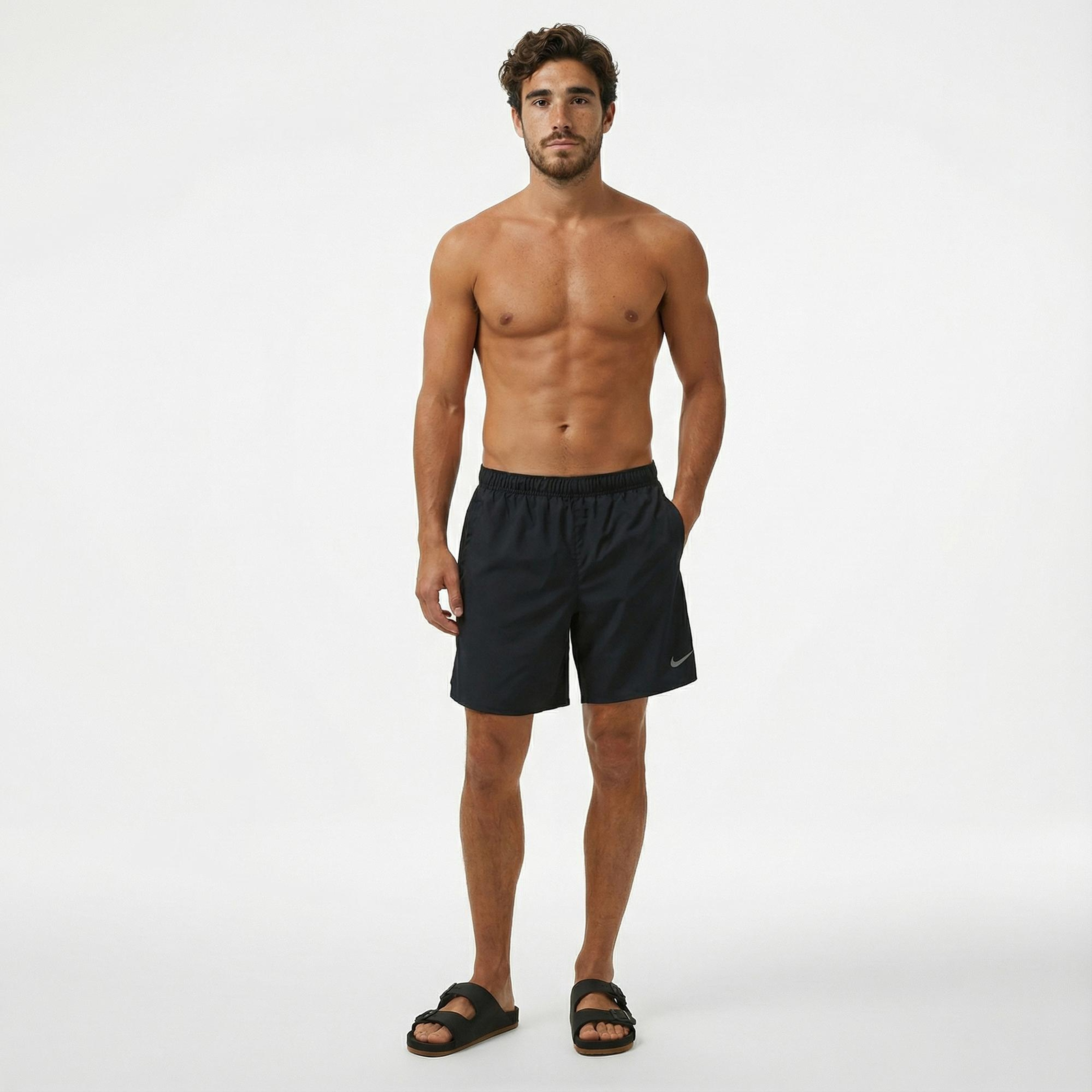 Nike Dri-Fit Challenger 18cm Unlined Erkek Siyah Şort