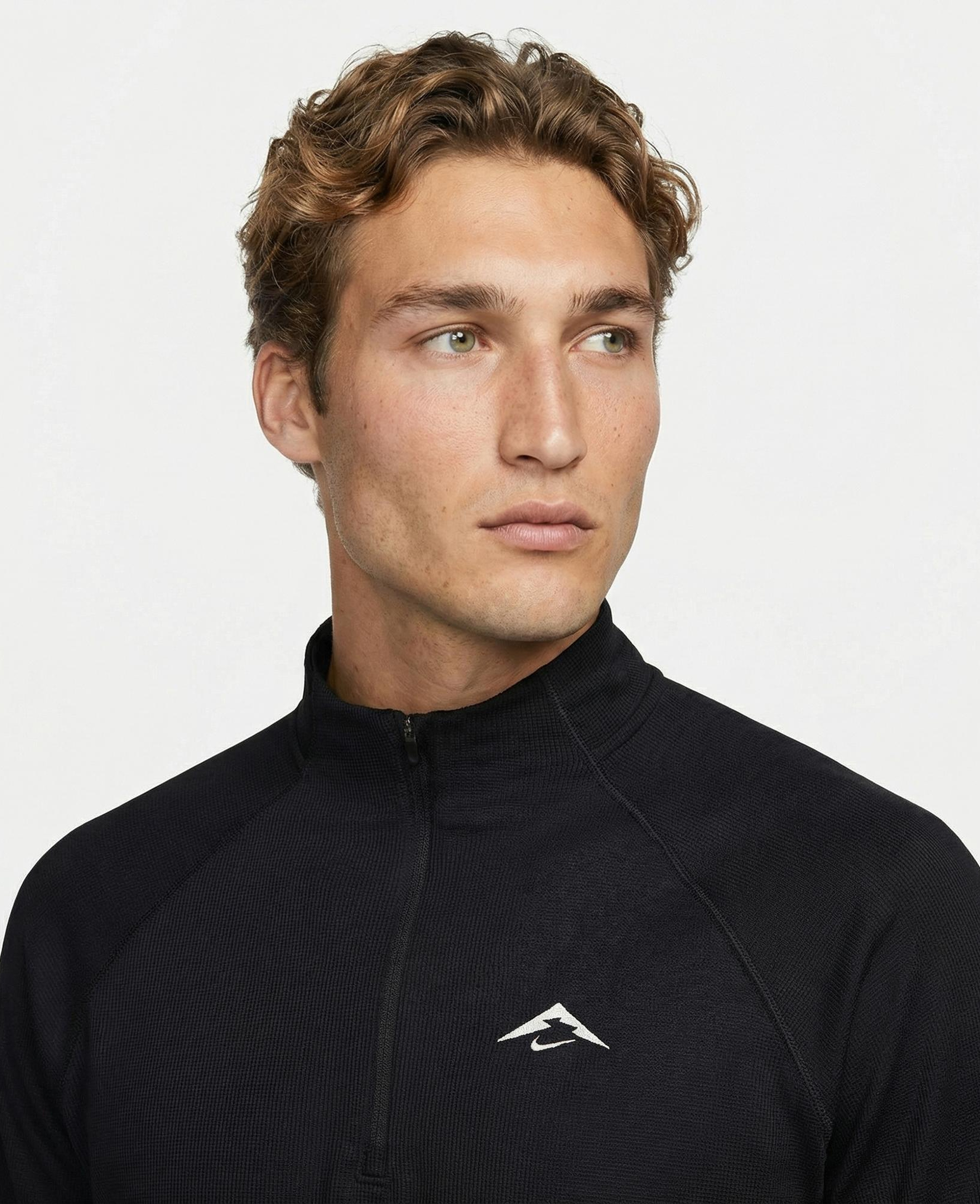 Nike Dri-Fit Trail Midlayer Erkek Siyah Kapüşonlu Hoodie