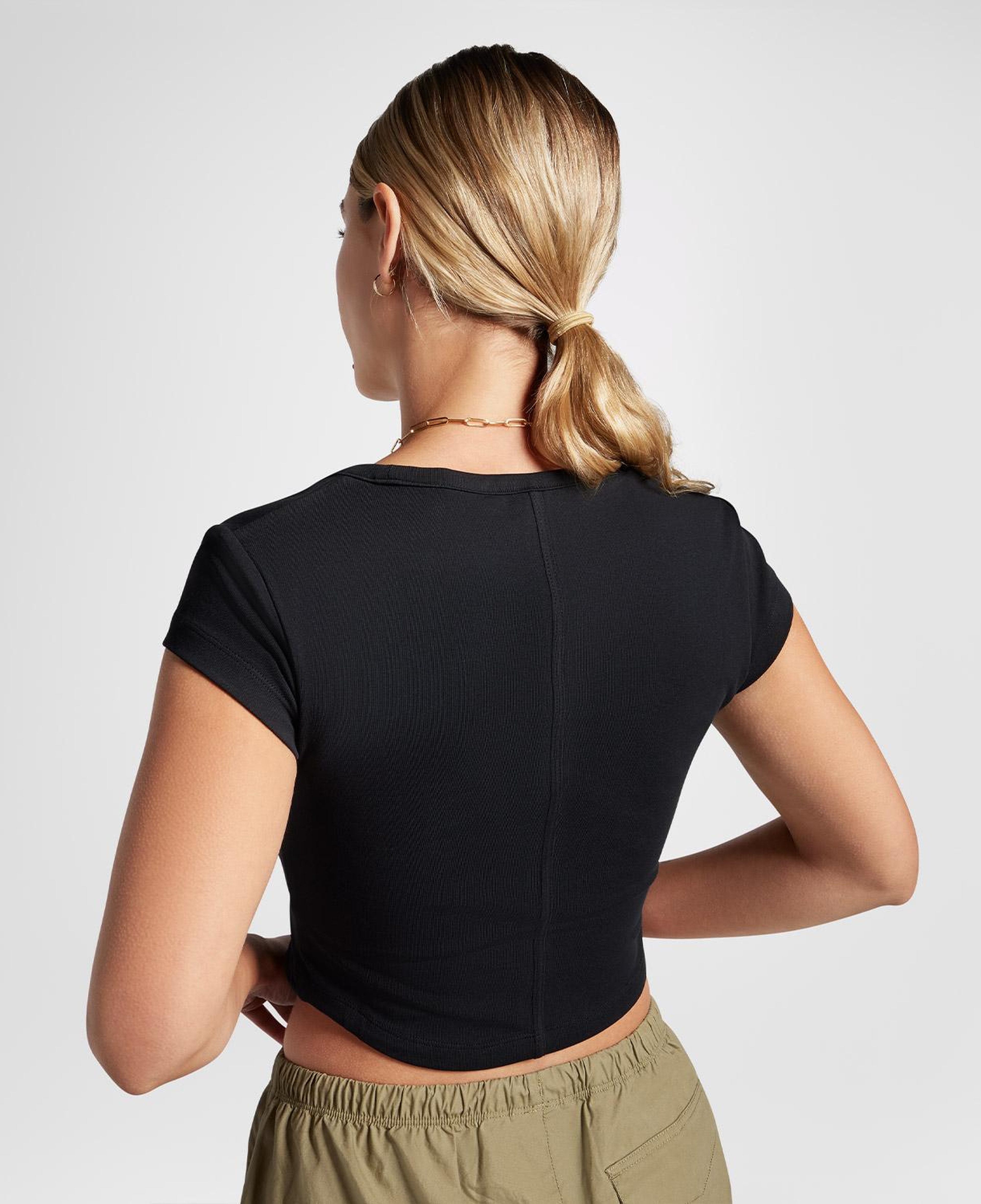 Converse Kadın Siyah Korse Top T-shirt