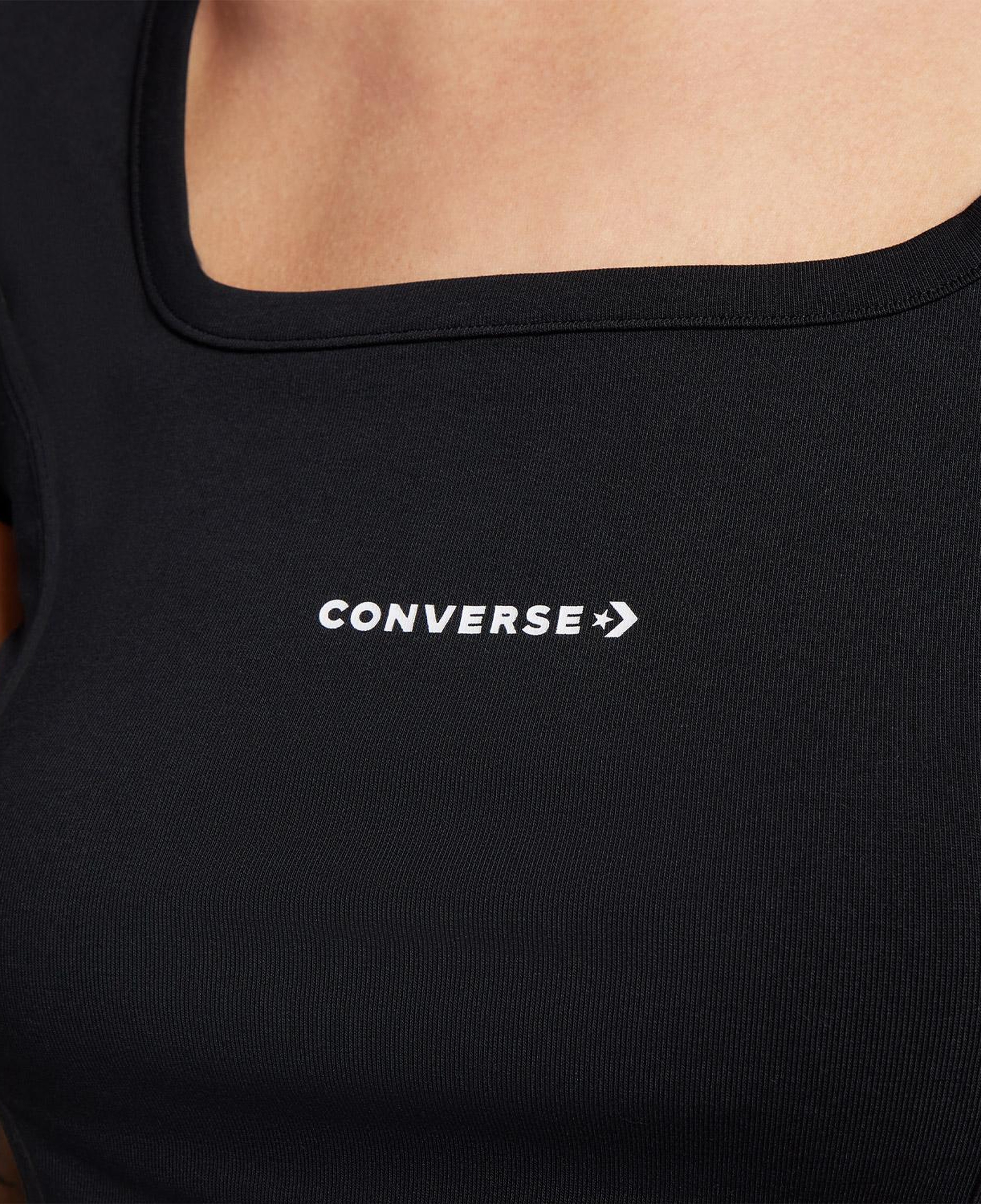 Converse Kadın Siyah Korse Top T-shirt