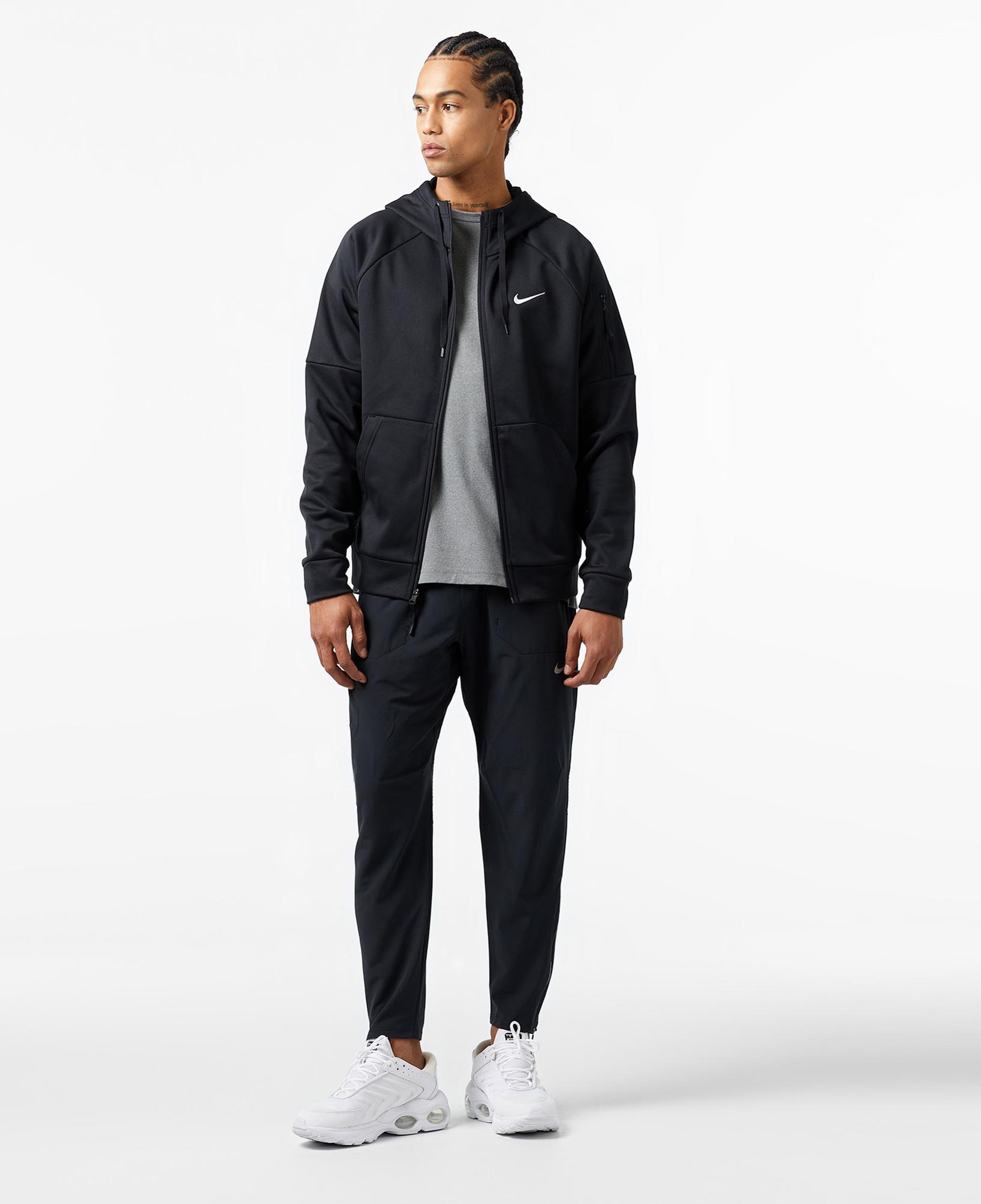 Nike Therma-Fit Full-Zip Erkek Siyah Hoodie