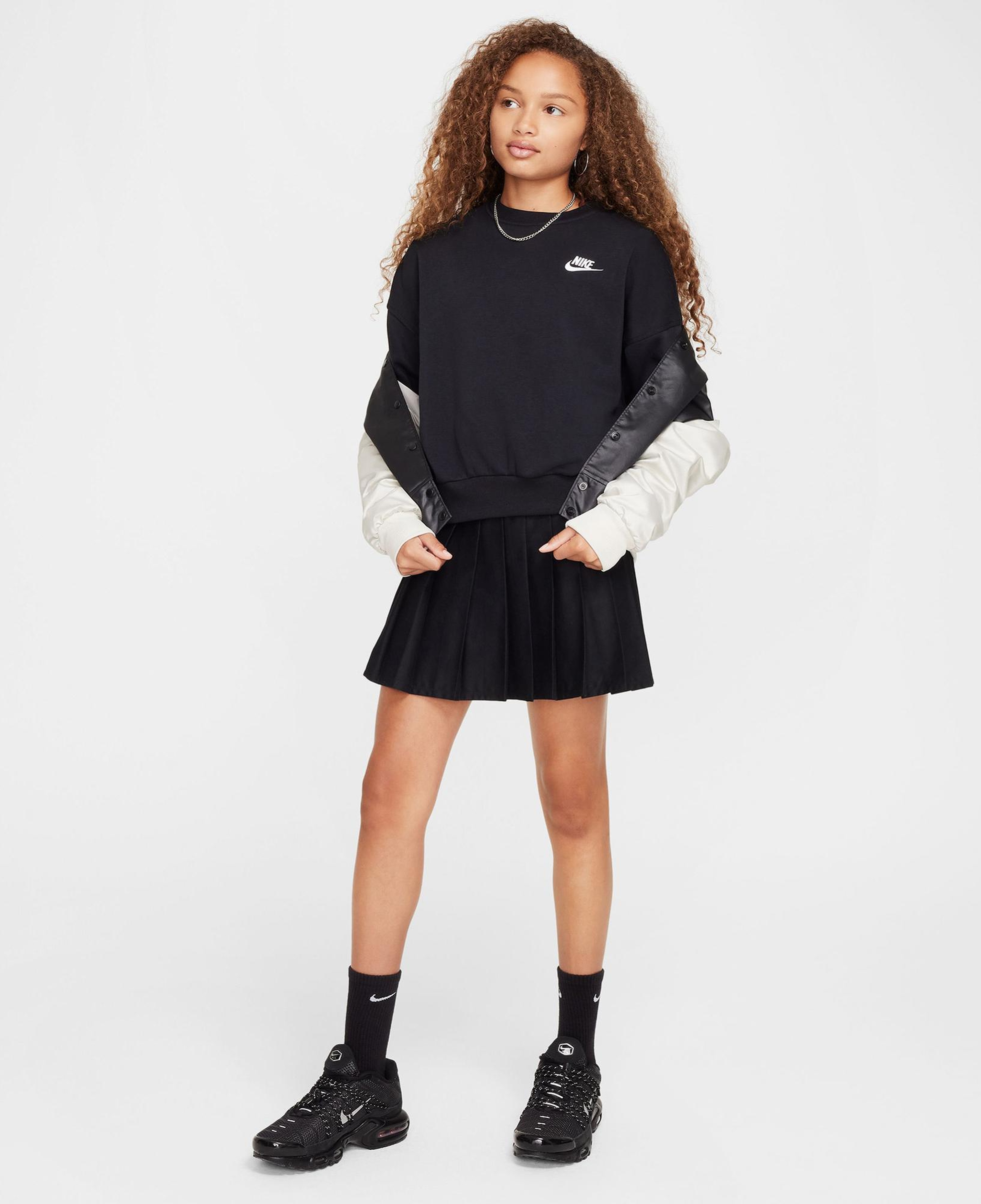 Nike Sportswear Club Fleece Çocuk Siyah Sweatshirt